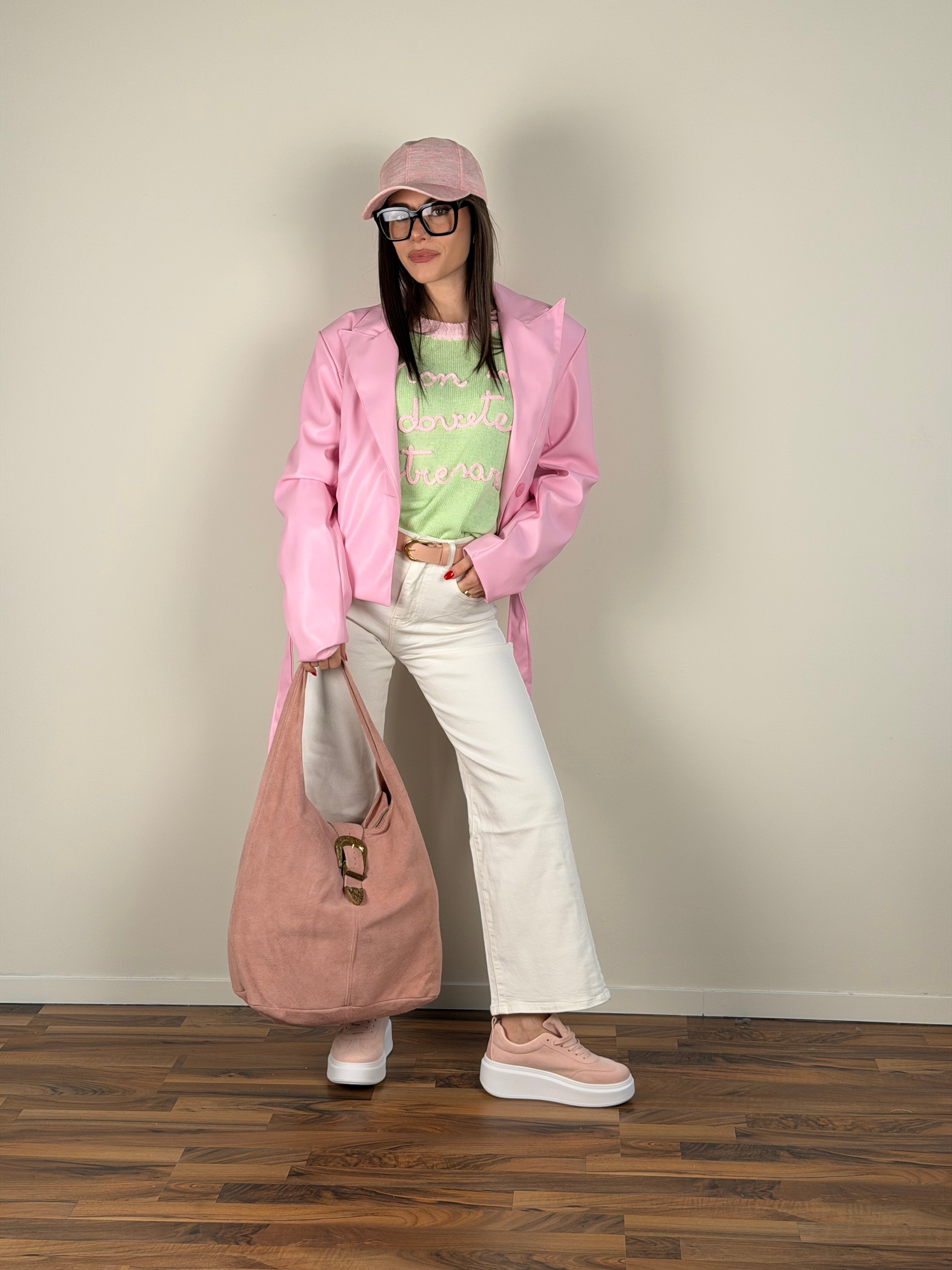 Jeans marcy palazzo bianco