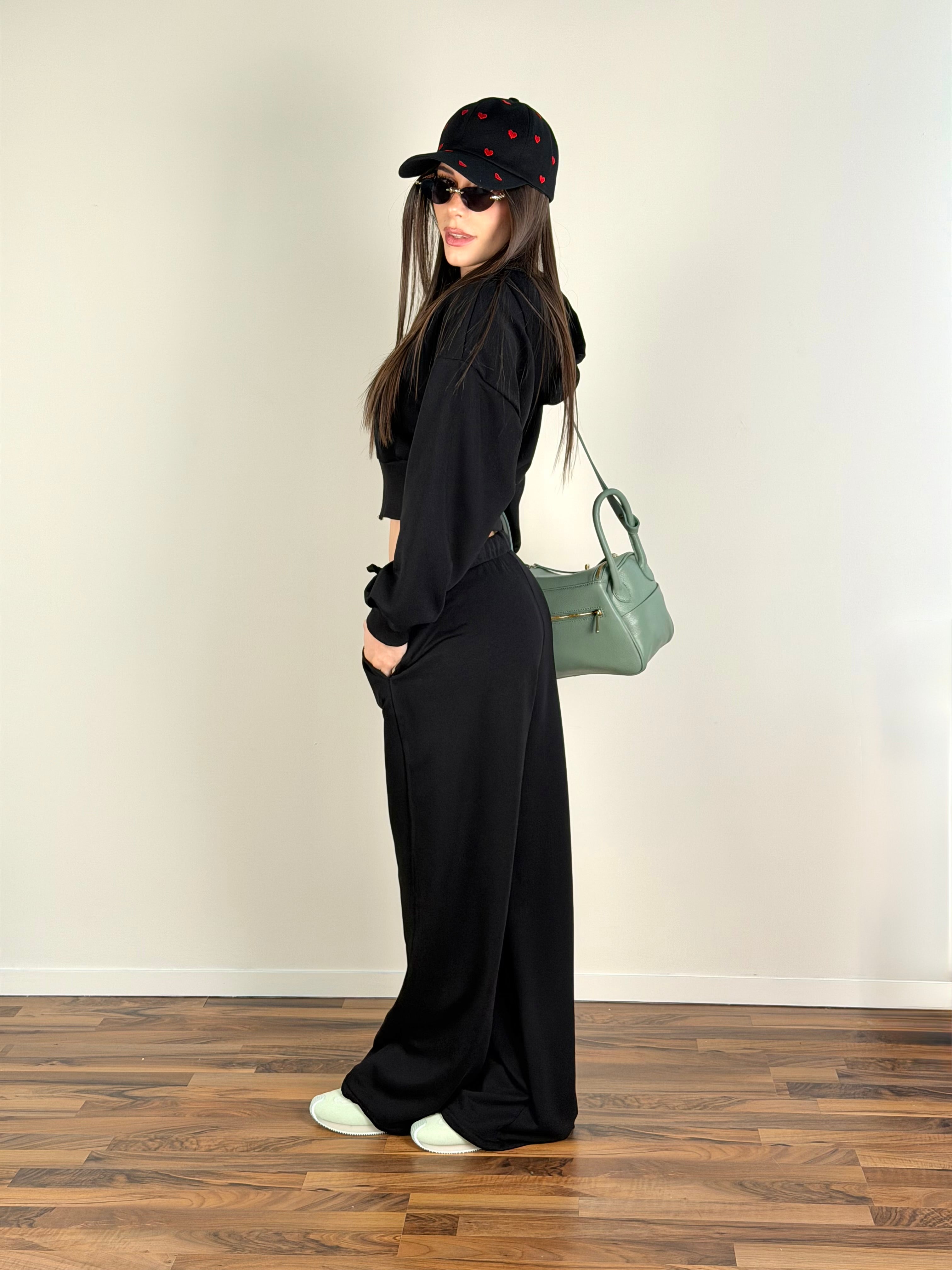 Pantalone tuta City nero