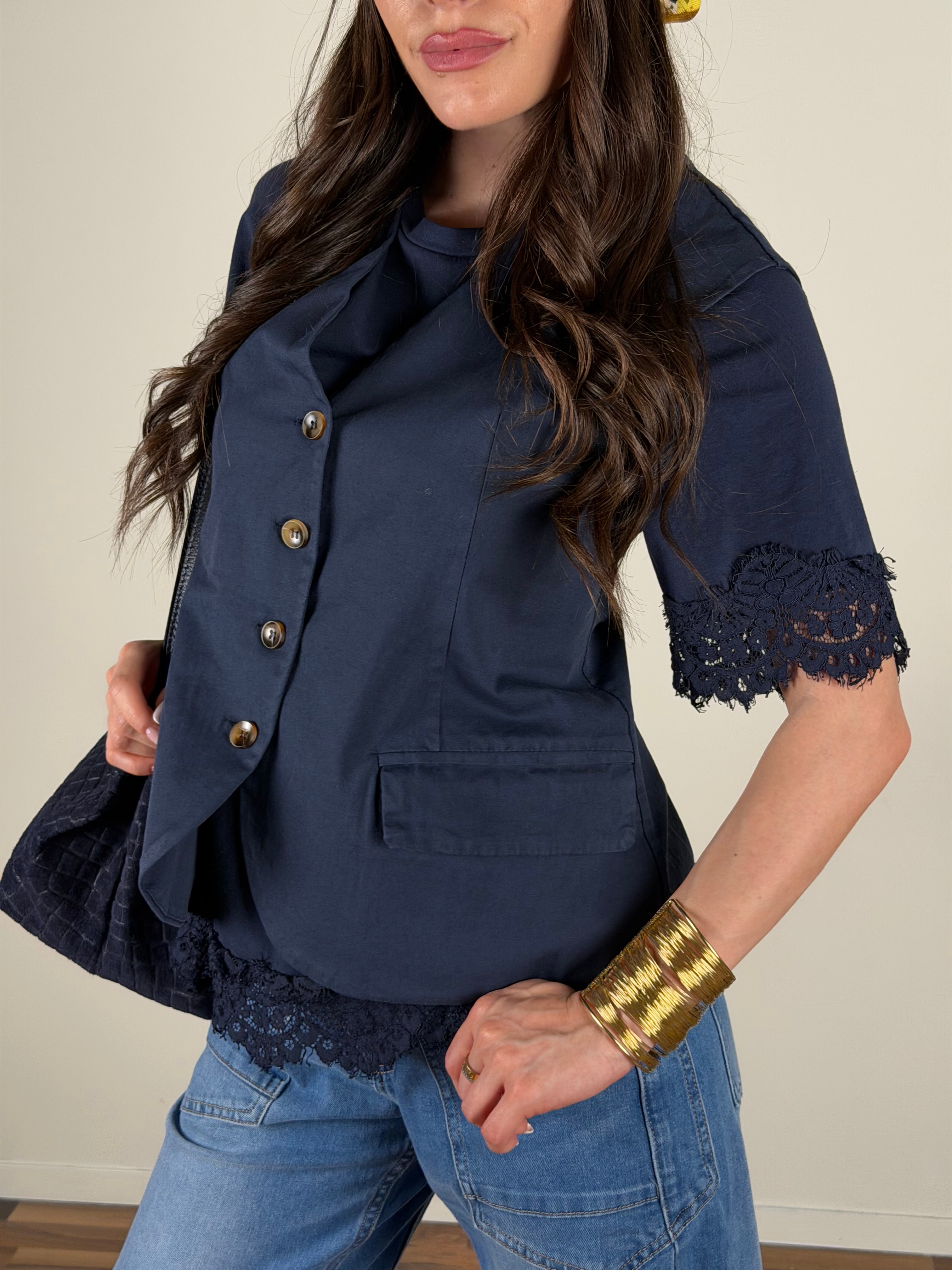 Gilet Lara blu