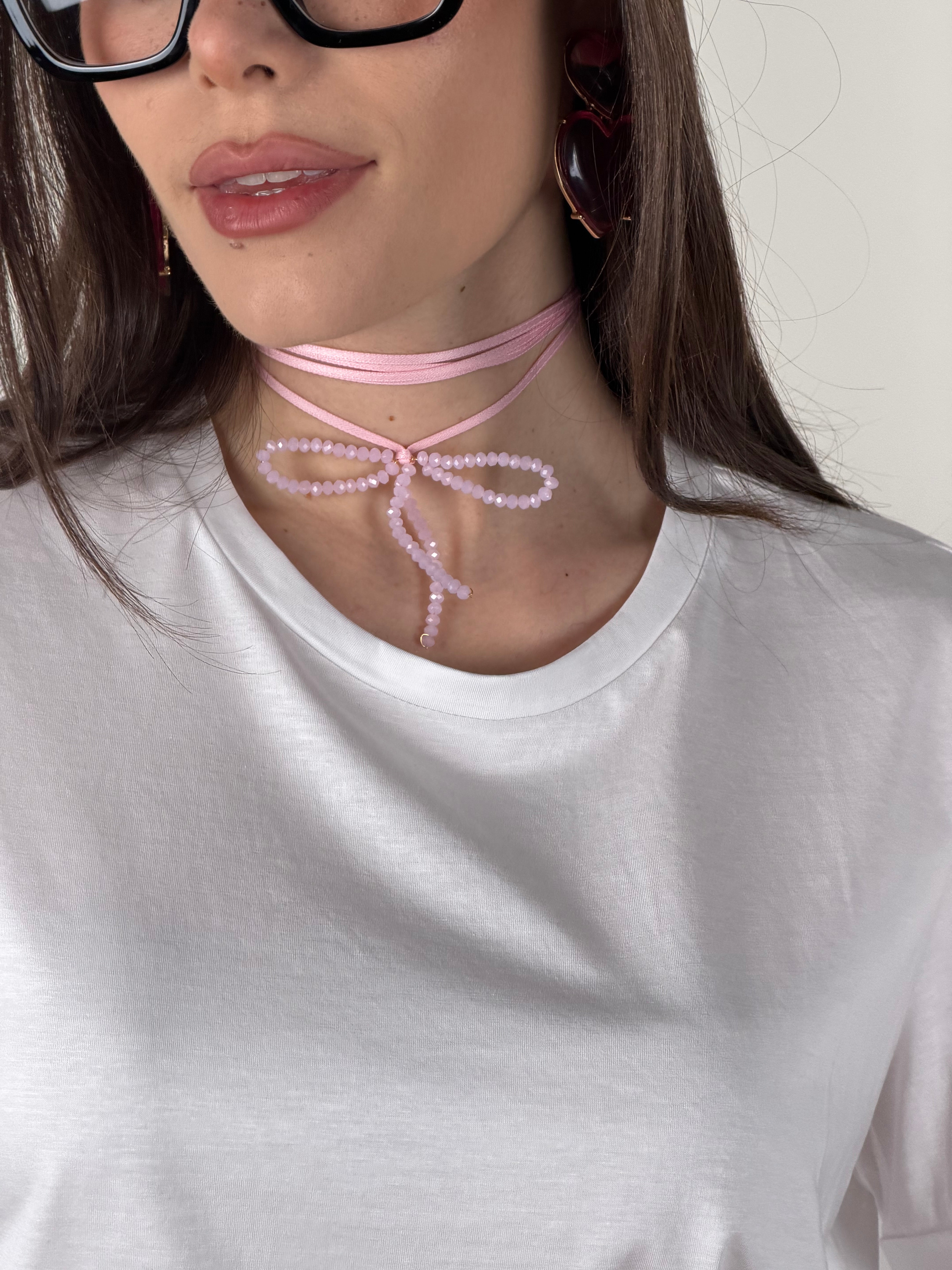 Collana chocker fiocco - 3 colori