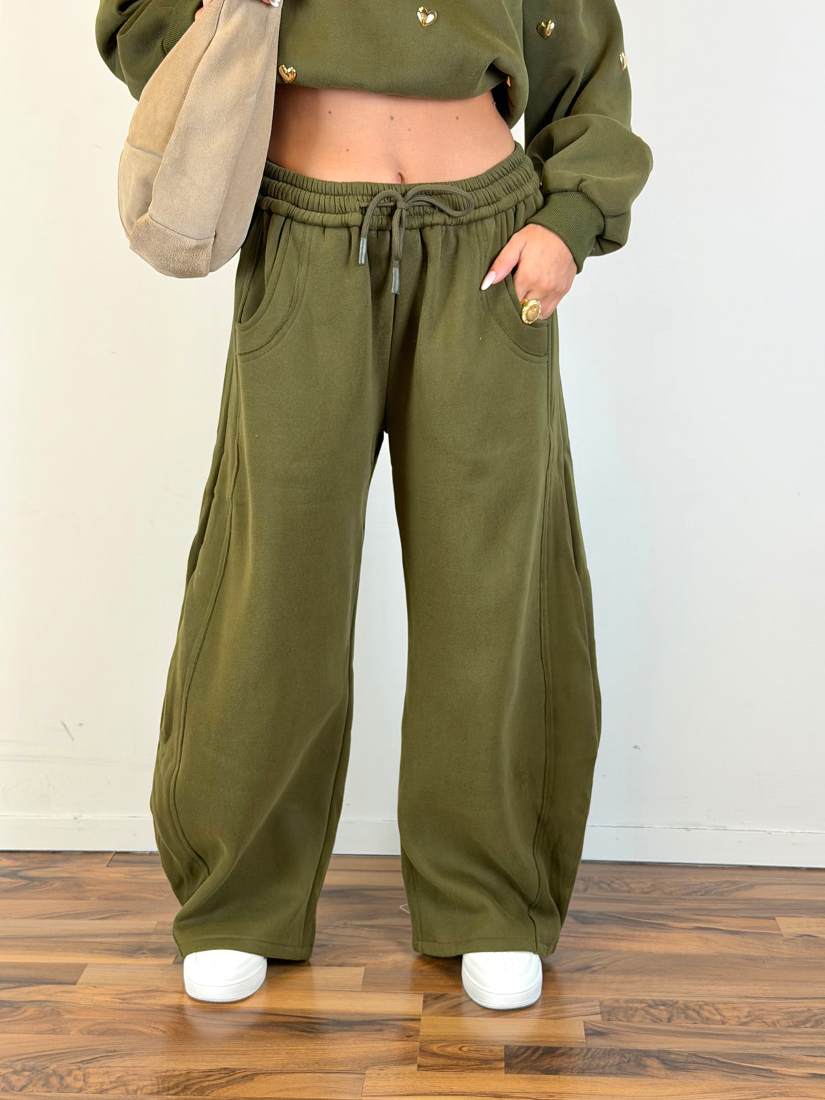 Pantalone tuta Romantica verde