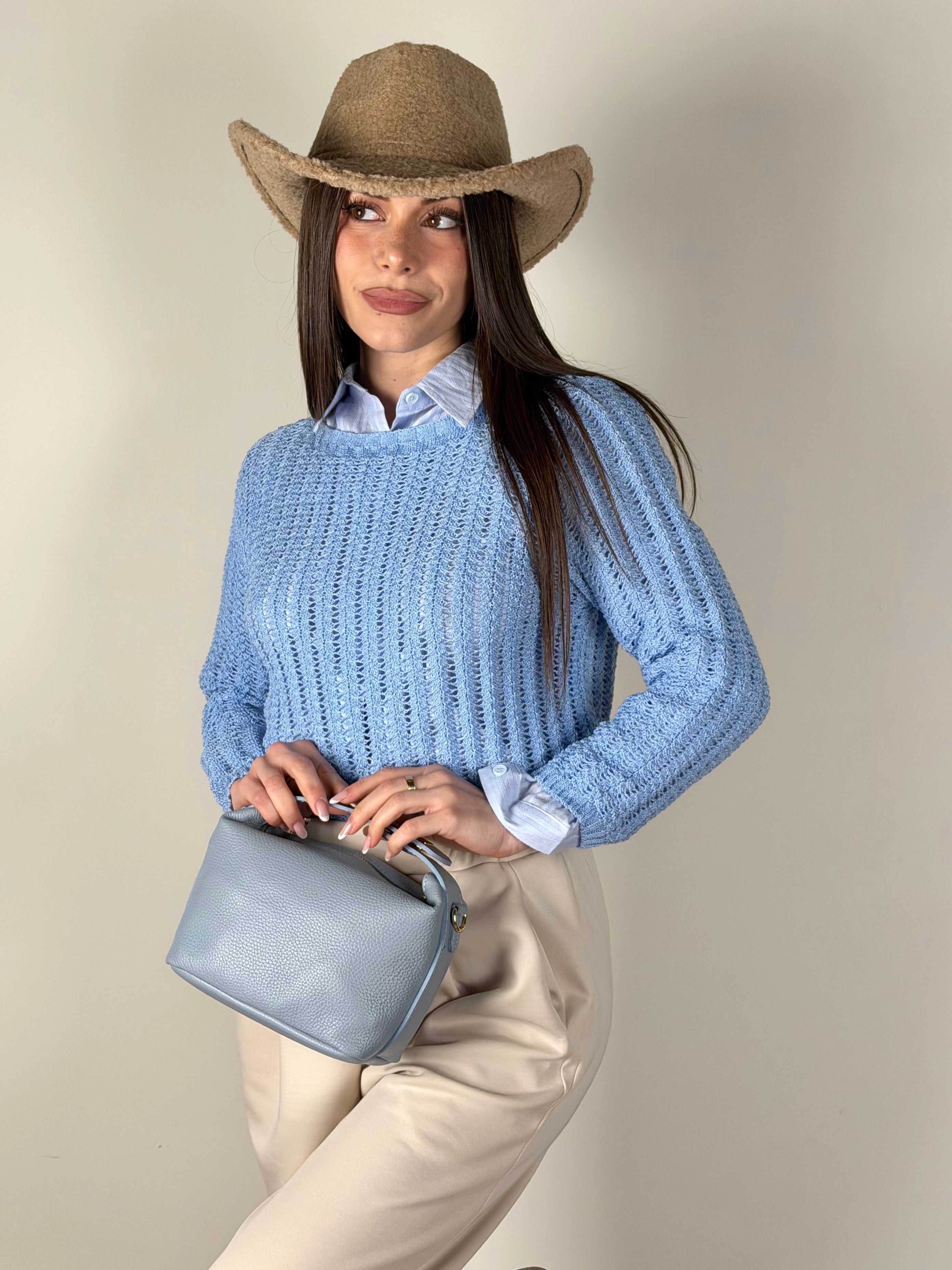 Maglia Angelina celeste