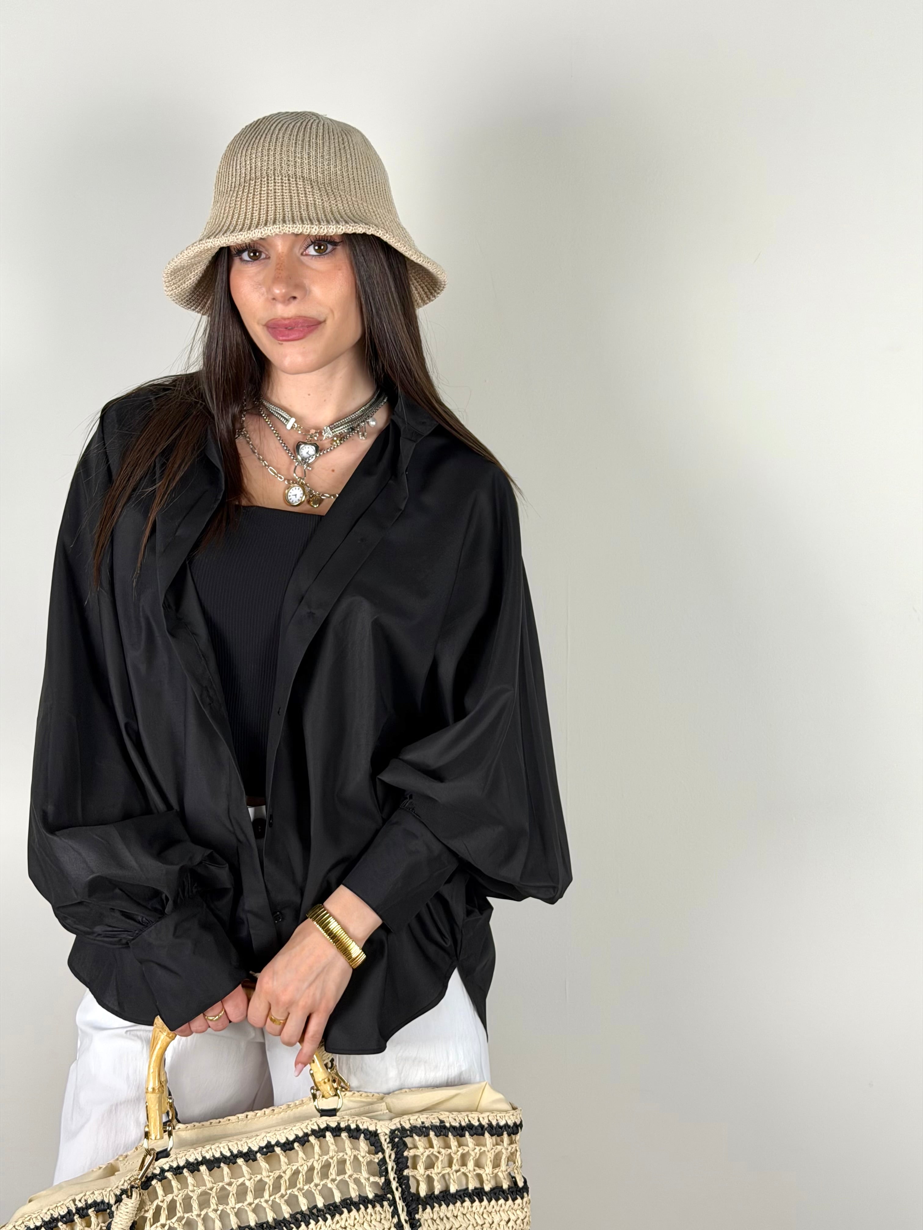 Camicia Lisa nera