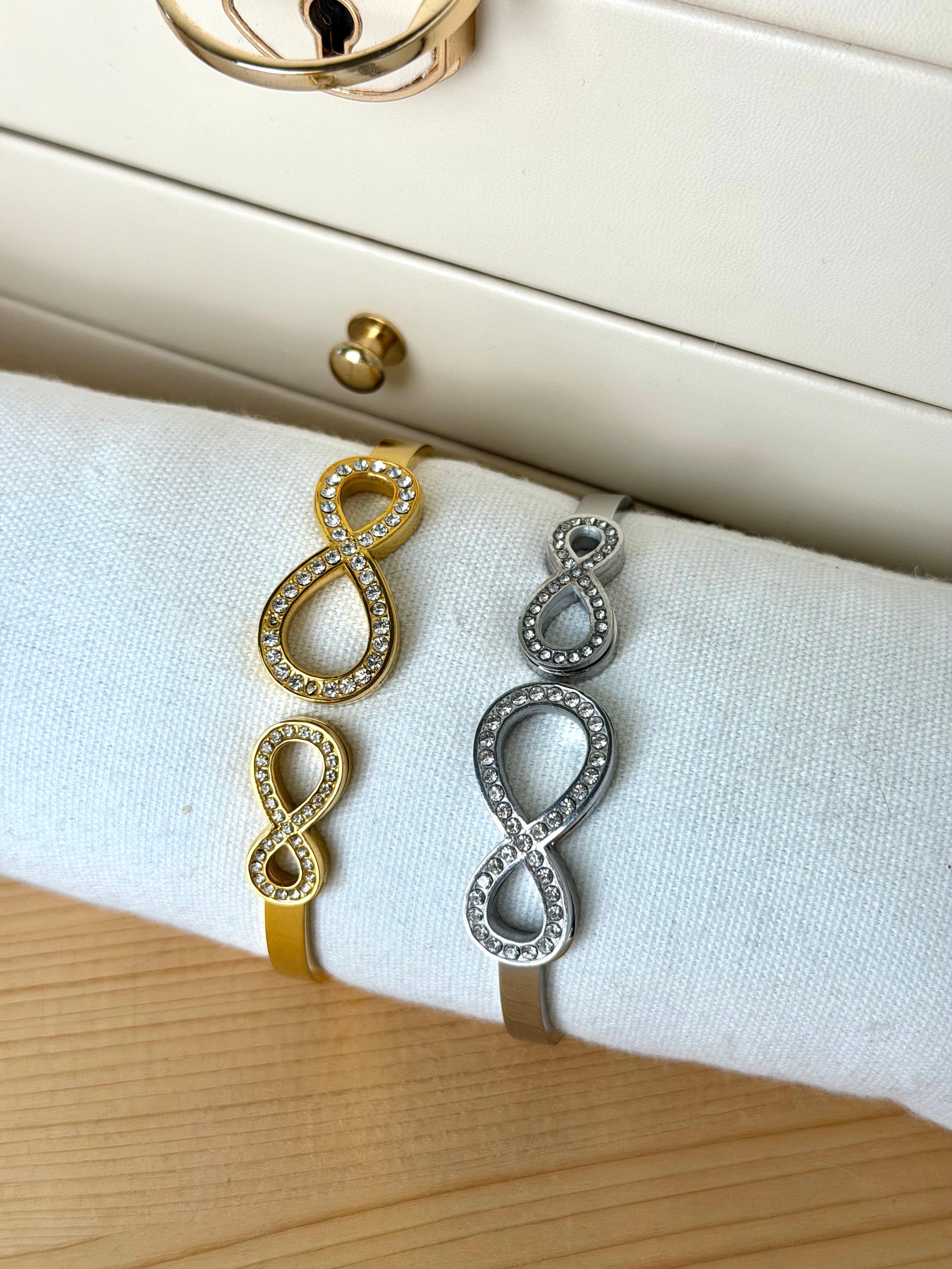 Bracciale infinito zirconato - collezione infinito