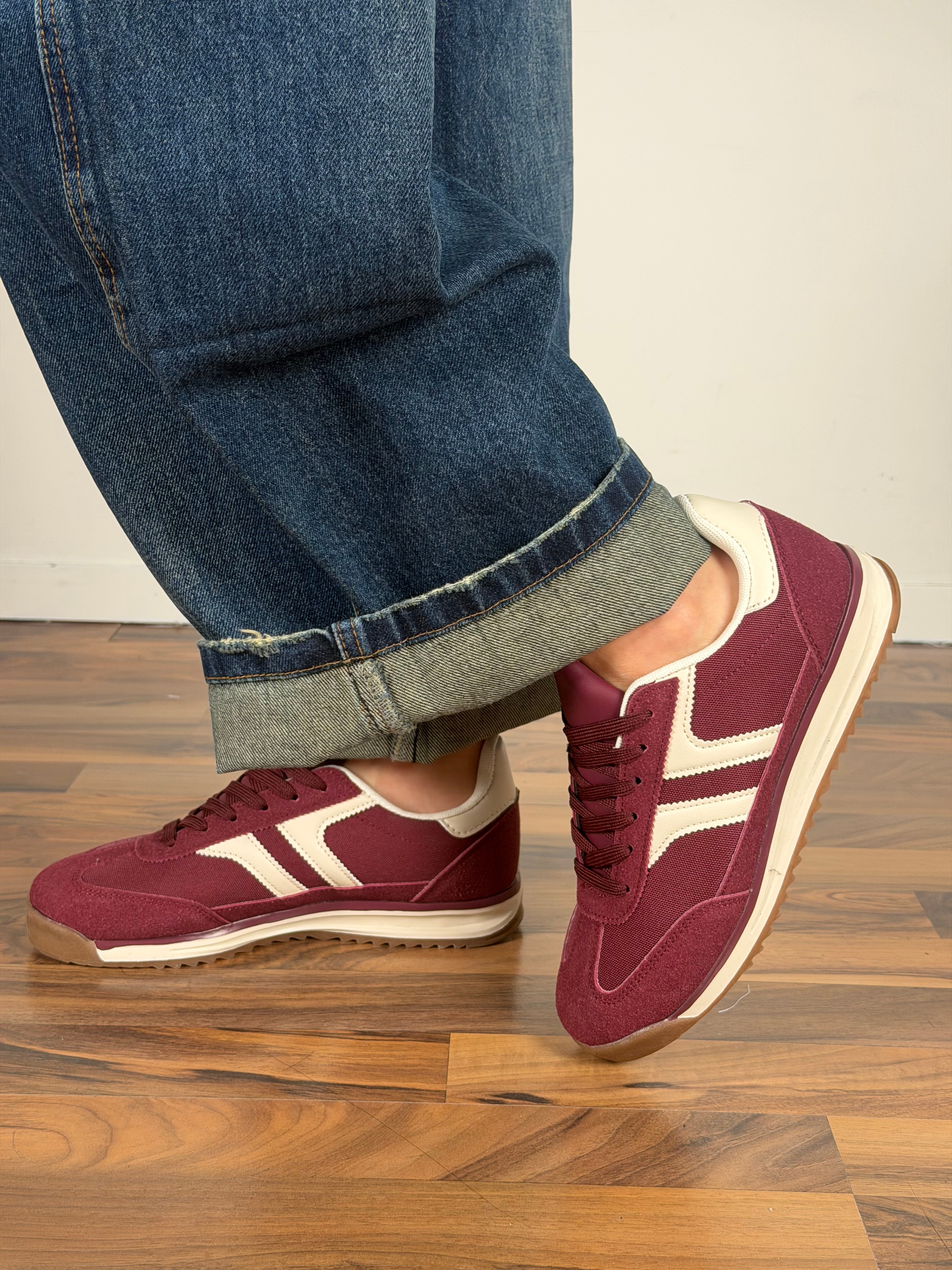 Sneakers Solange bordeaux