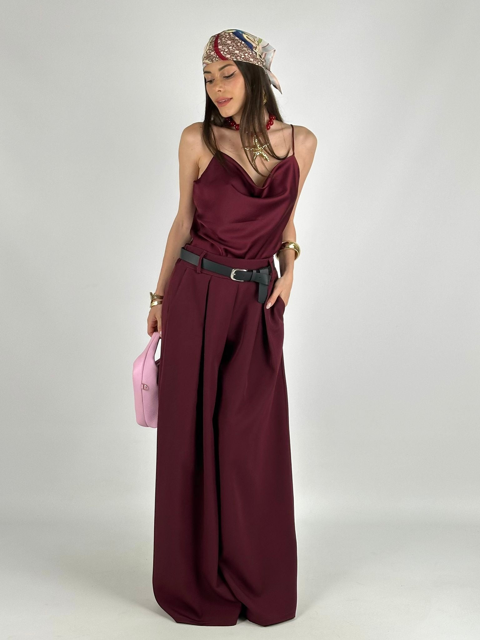 Pantalone completo Deep bordeaux