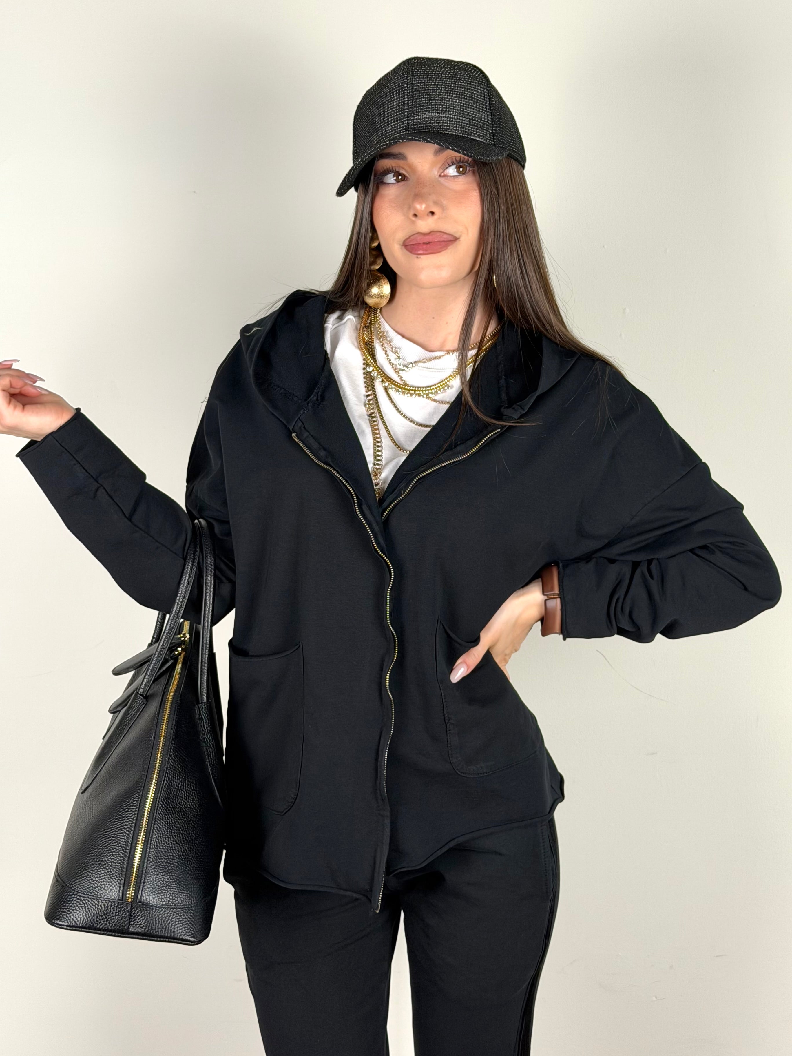 Felpa Malibu nero