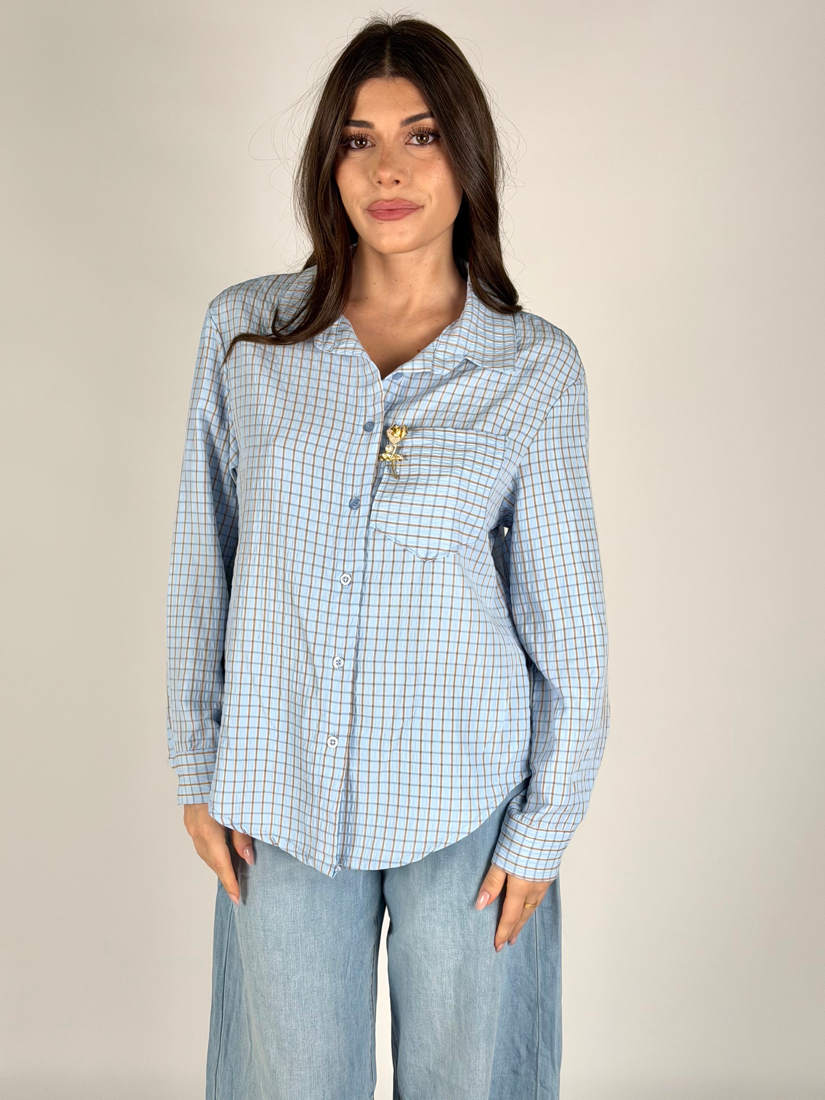 Camicia Naomi celeste
