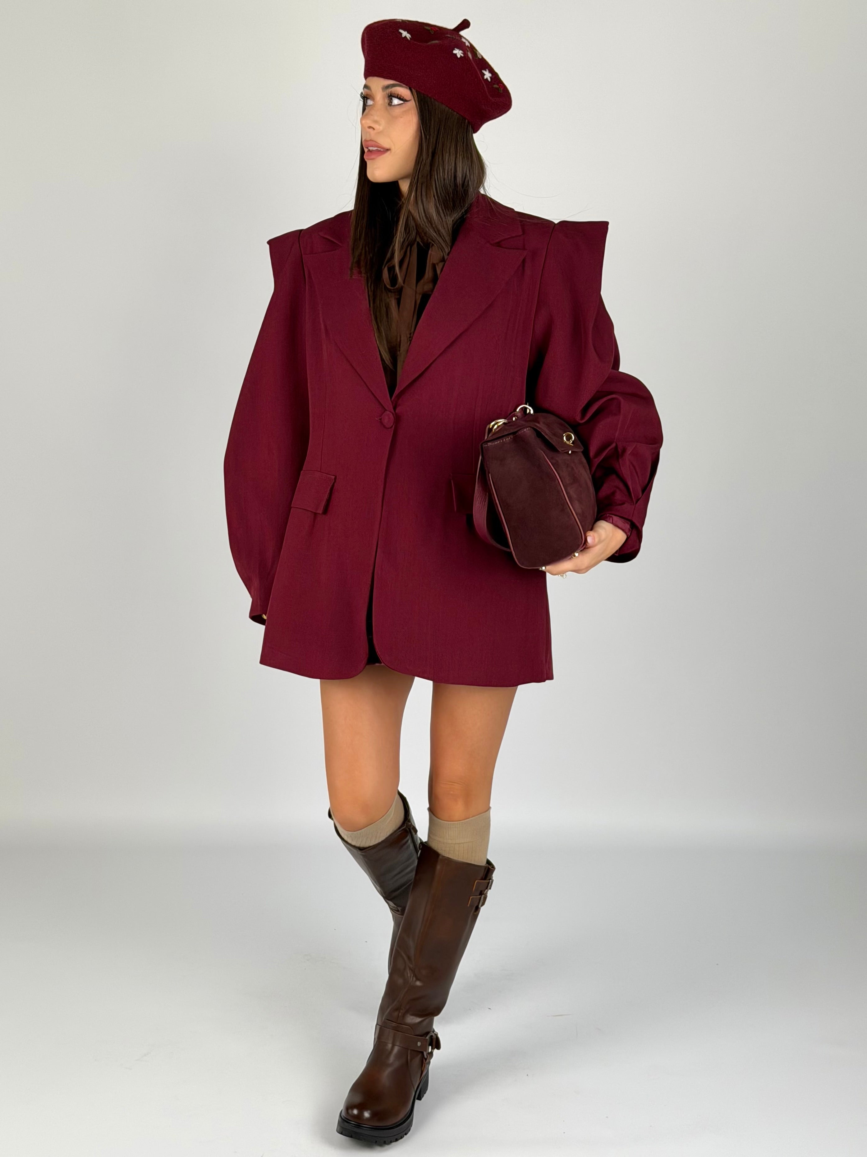 Giacca Linda bordeaux