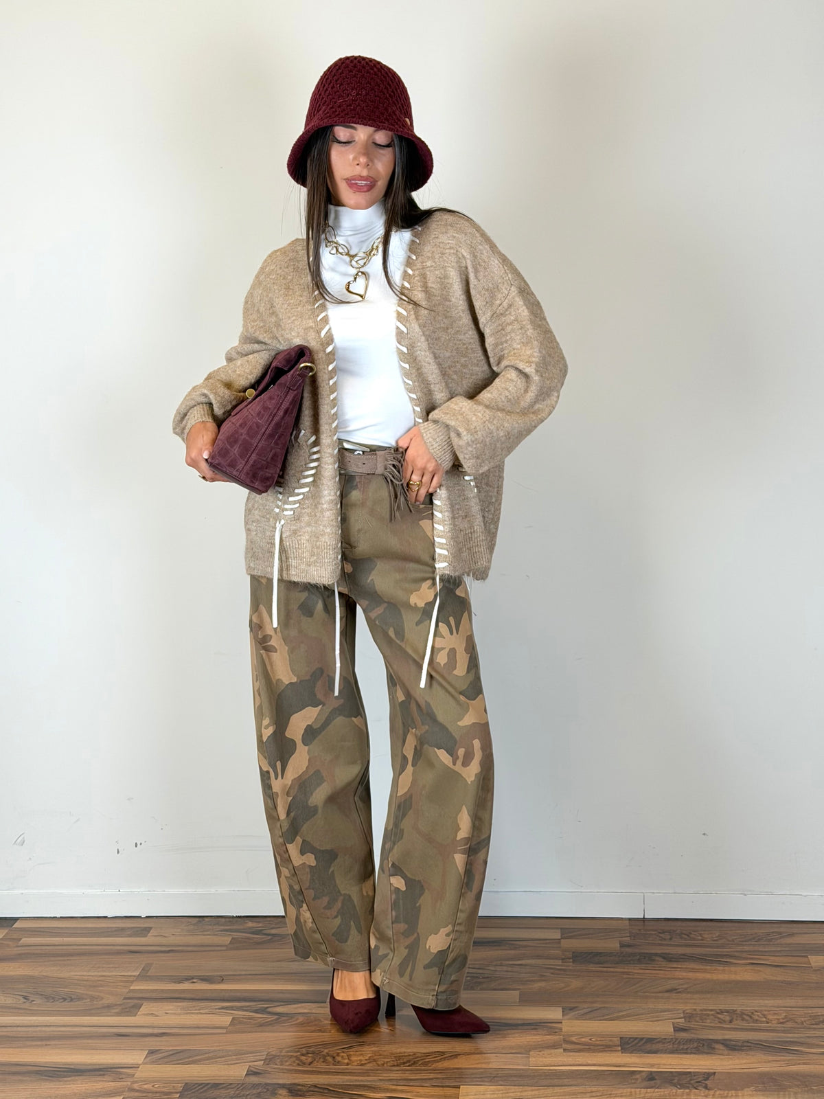 Cardigan Narciso beige