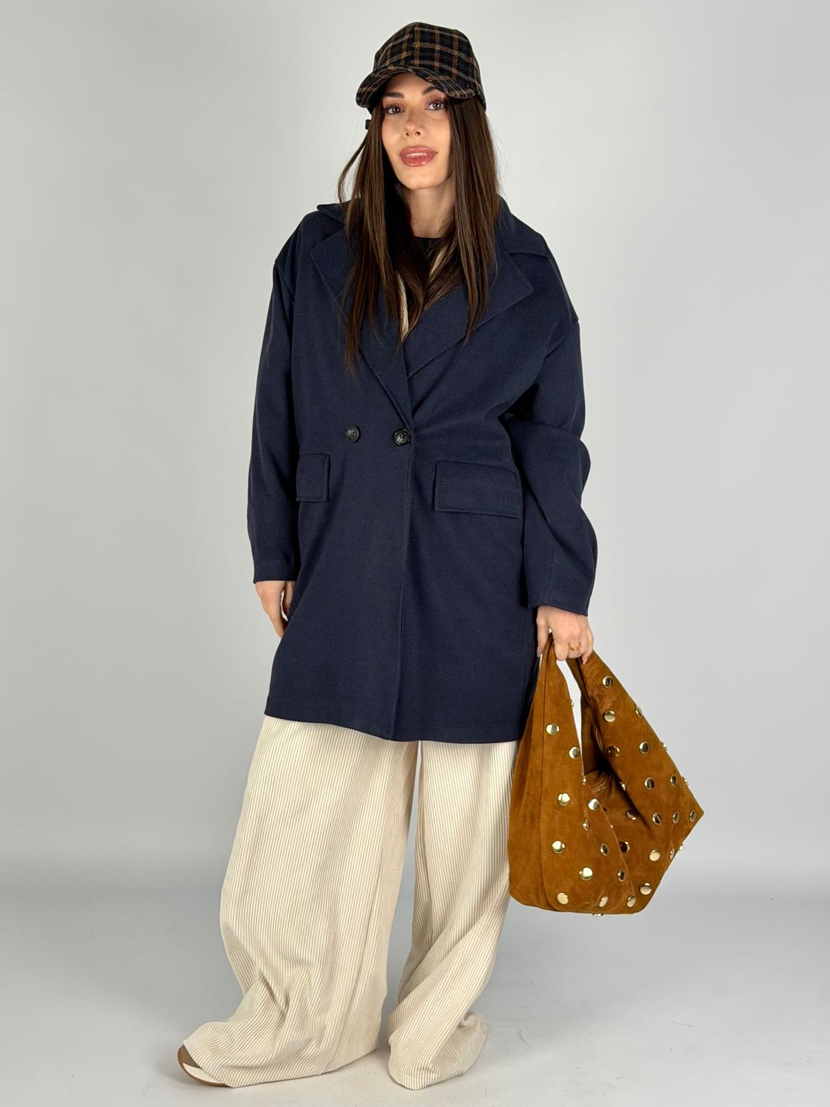 Cappotto bonton blu