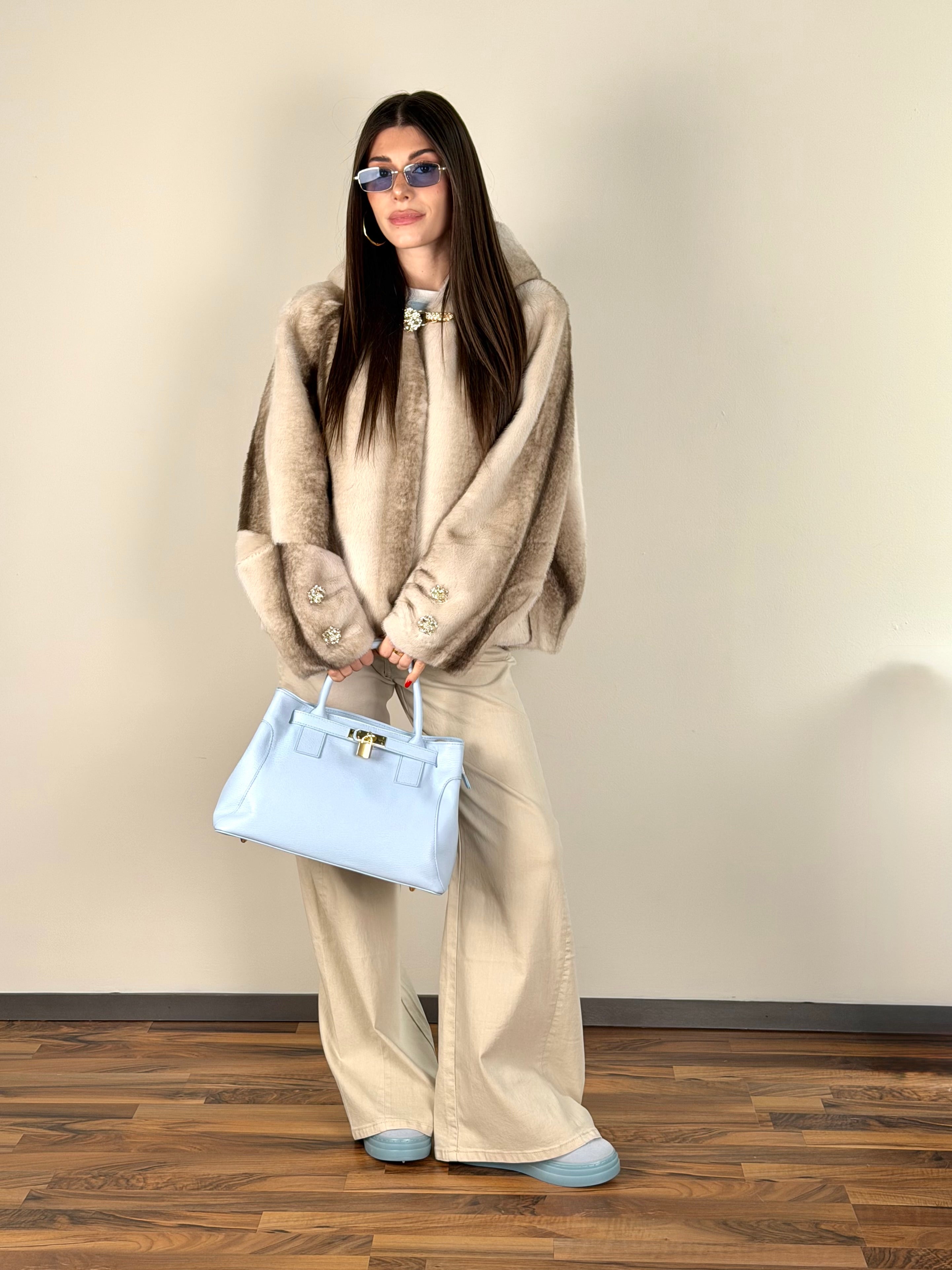 Pelliccia Evelin beige