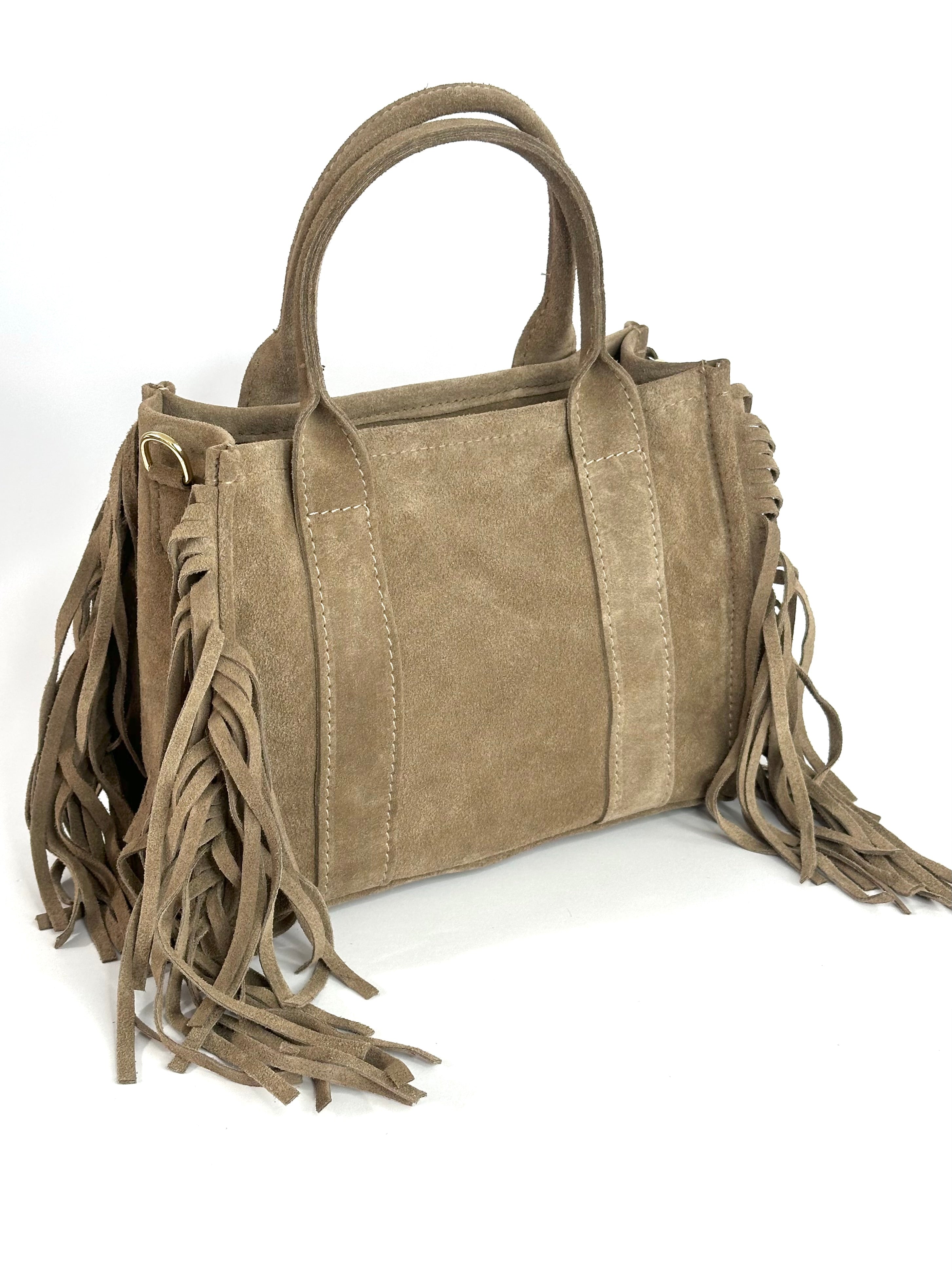 TOTE BAG in camoscio