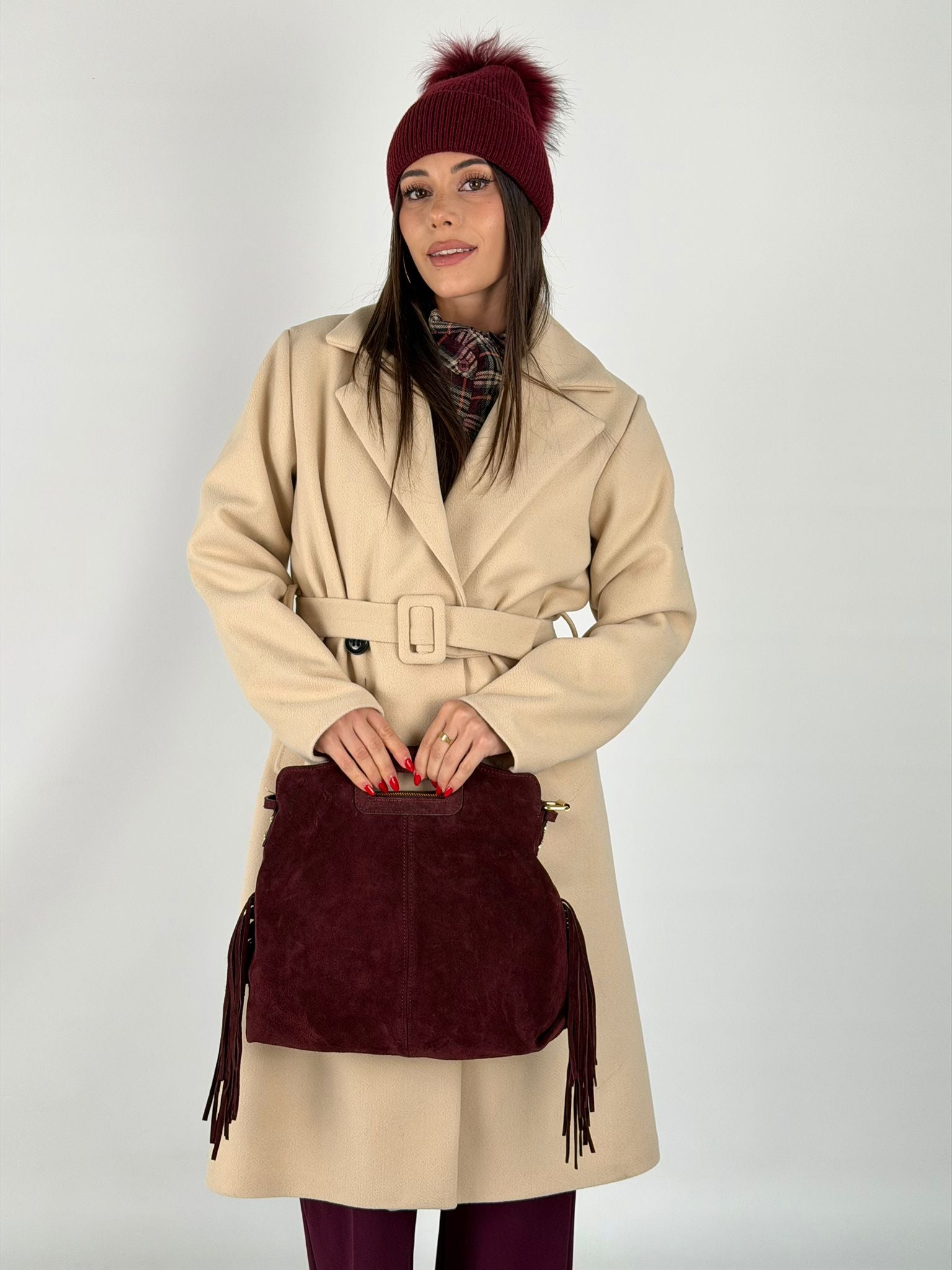 Maxi cappotto DESY beige
