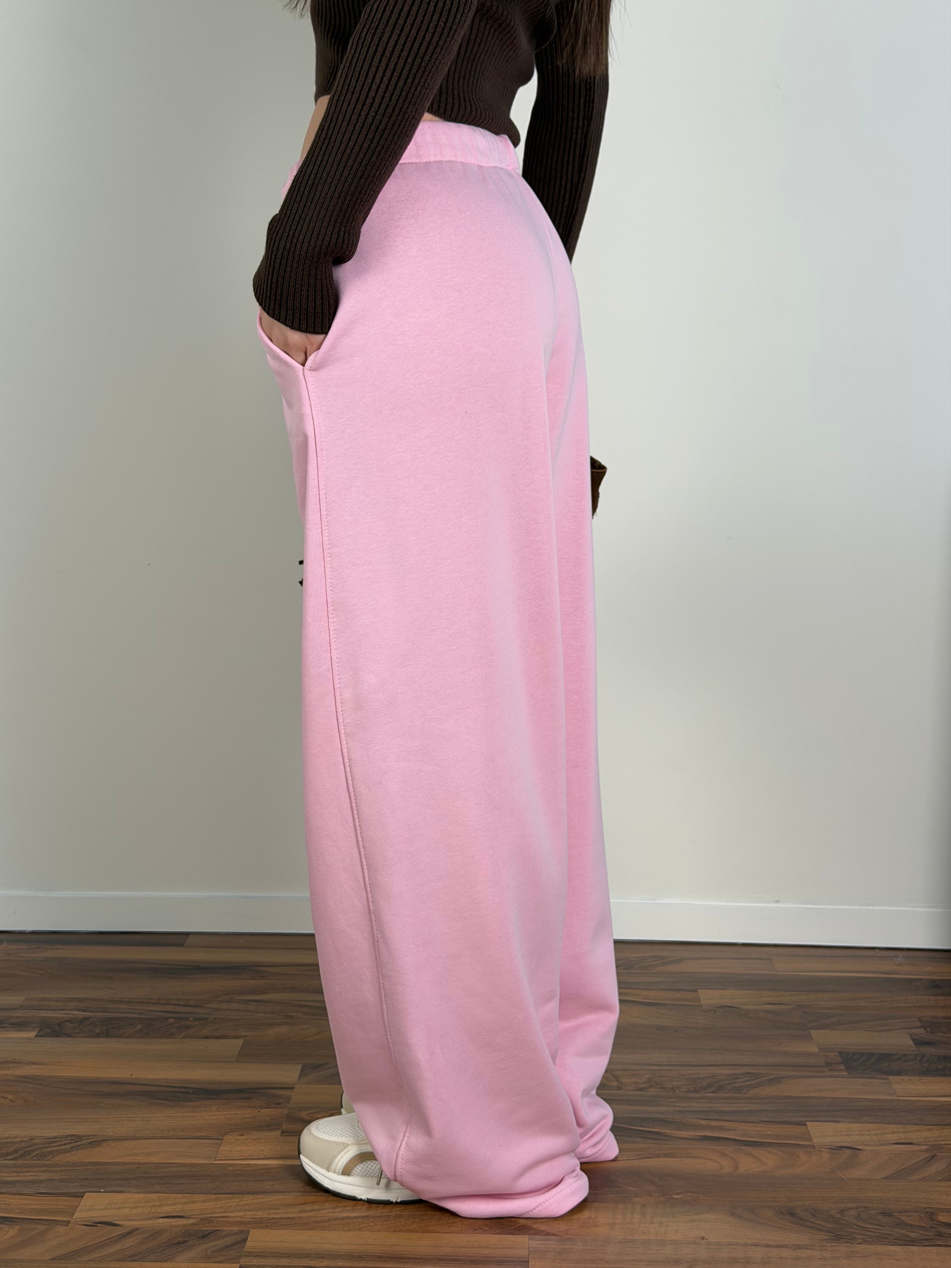 Pantalone tuta City rosa