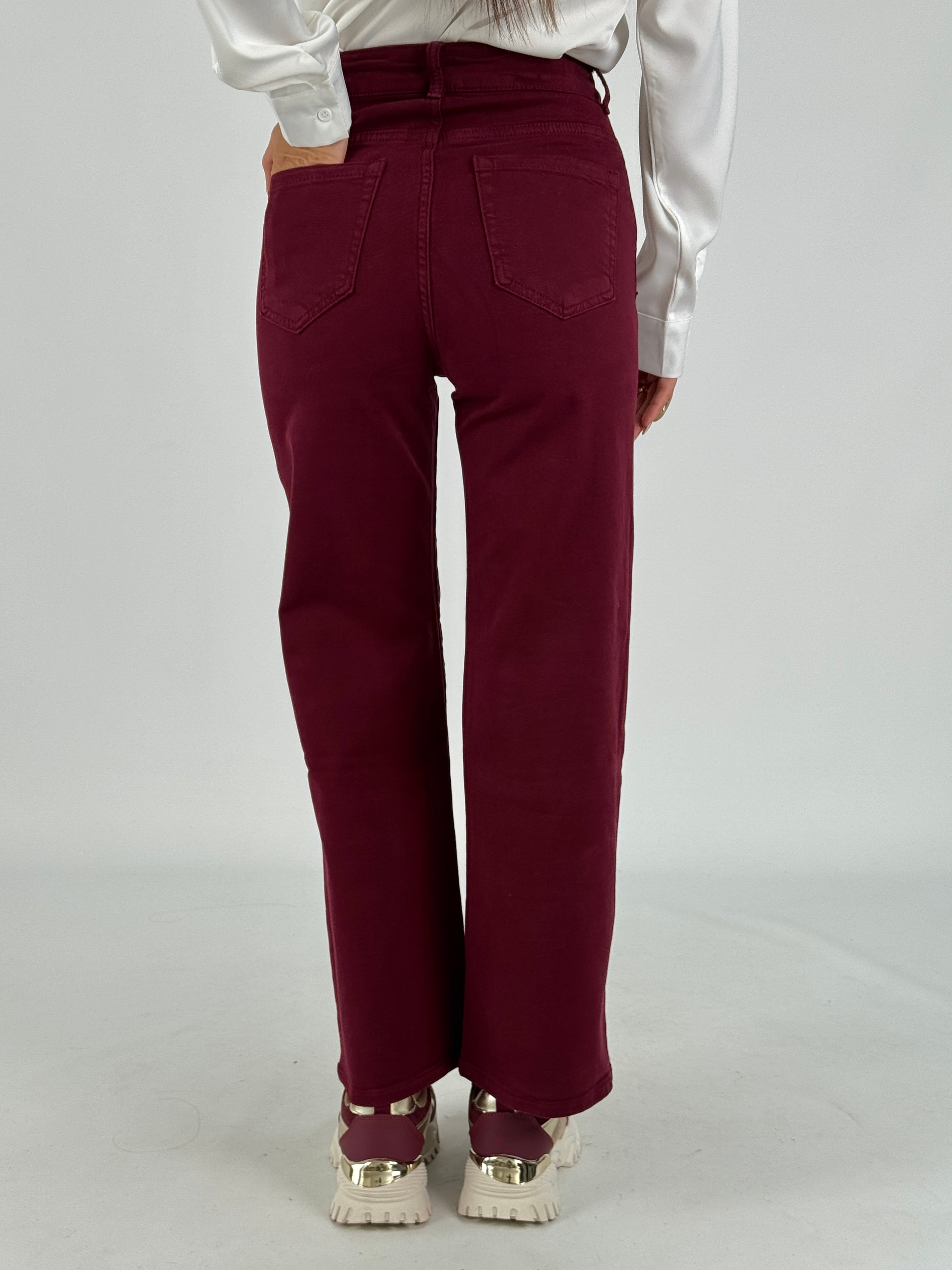 Jeans Vicy bordeaux