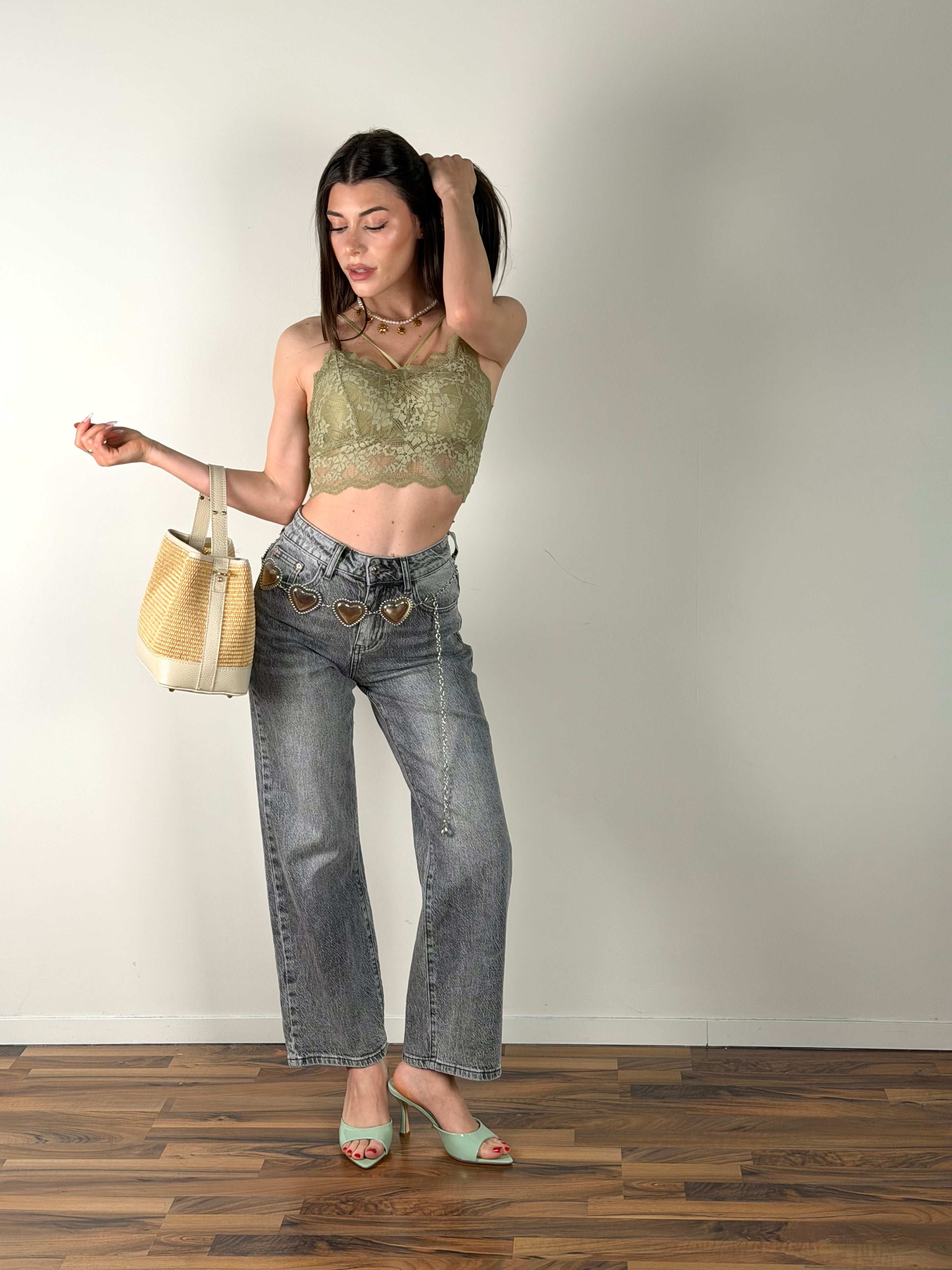 Bralette Napoli verde acido