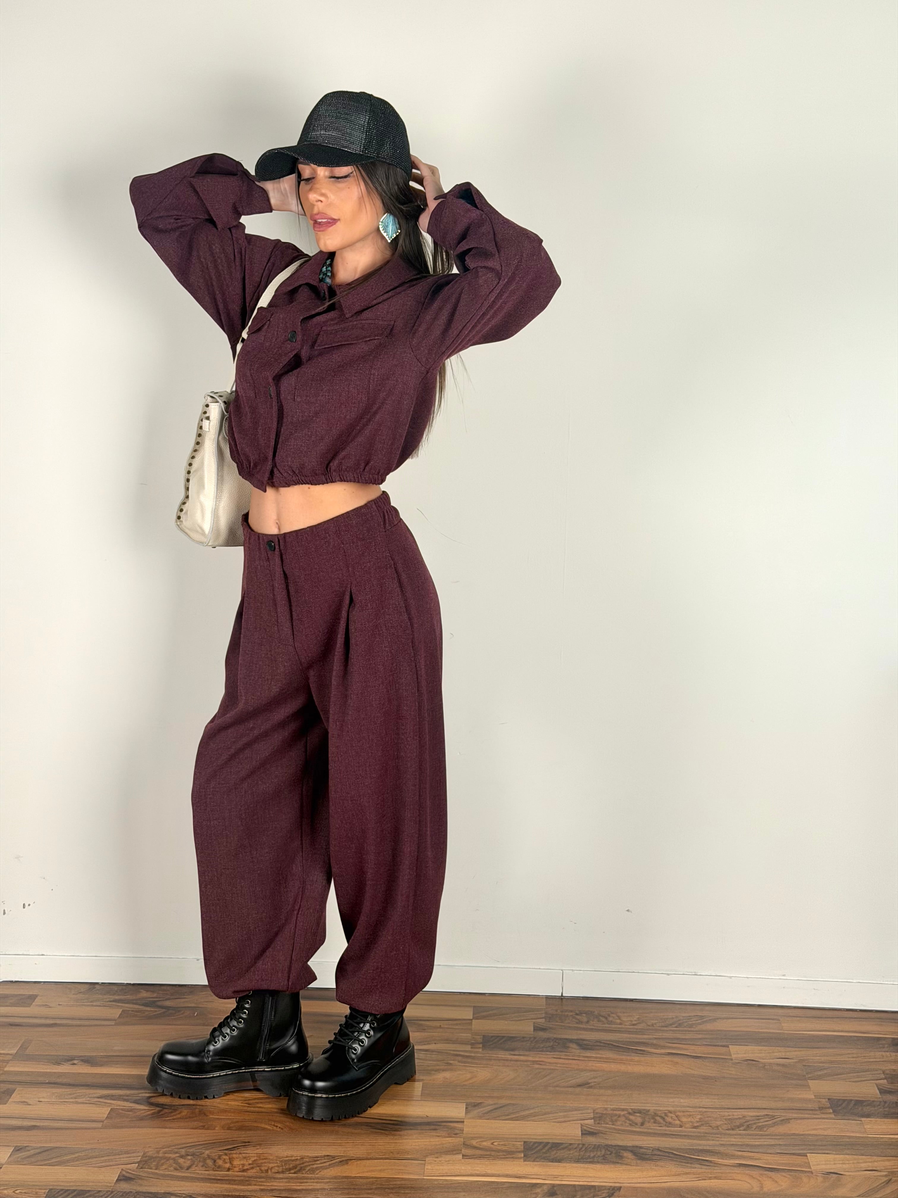 Pantalone completo Trix bordeaux