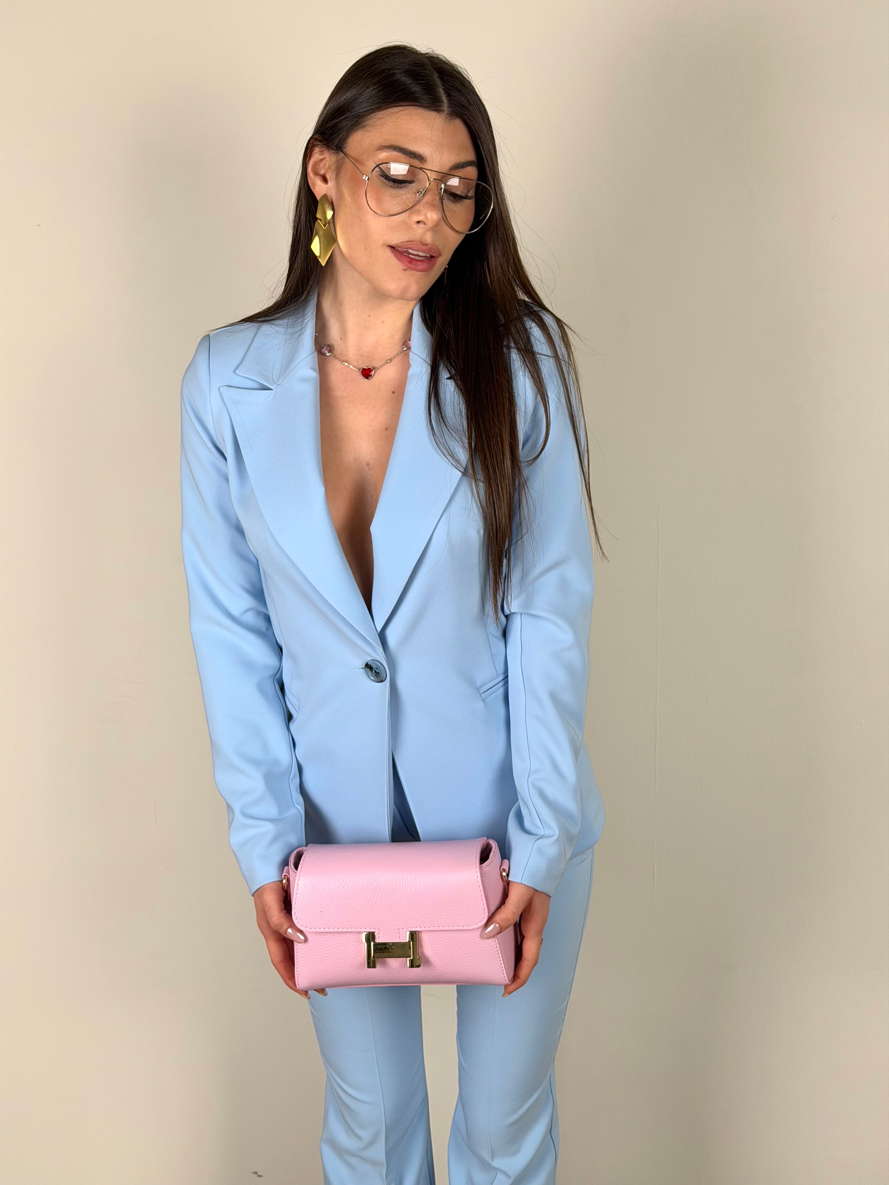 Completo Elodie zampa celeste