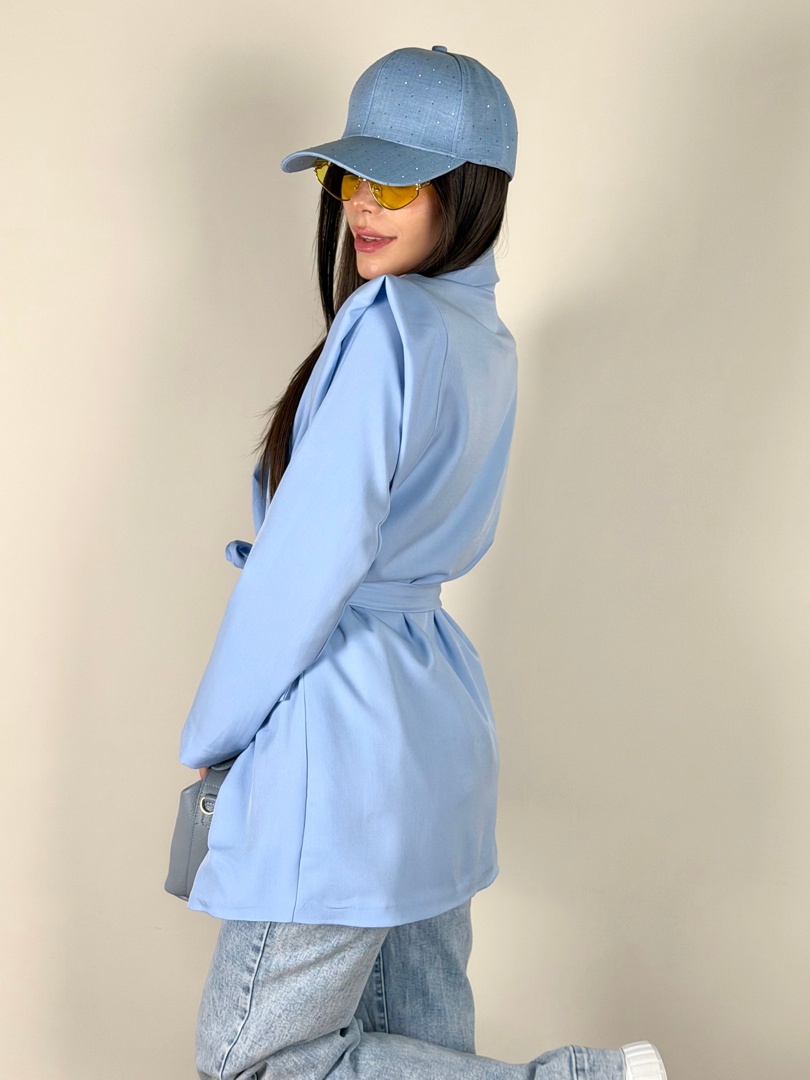 Giacca Wanessa celeste