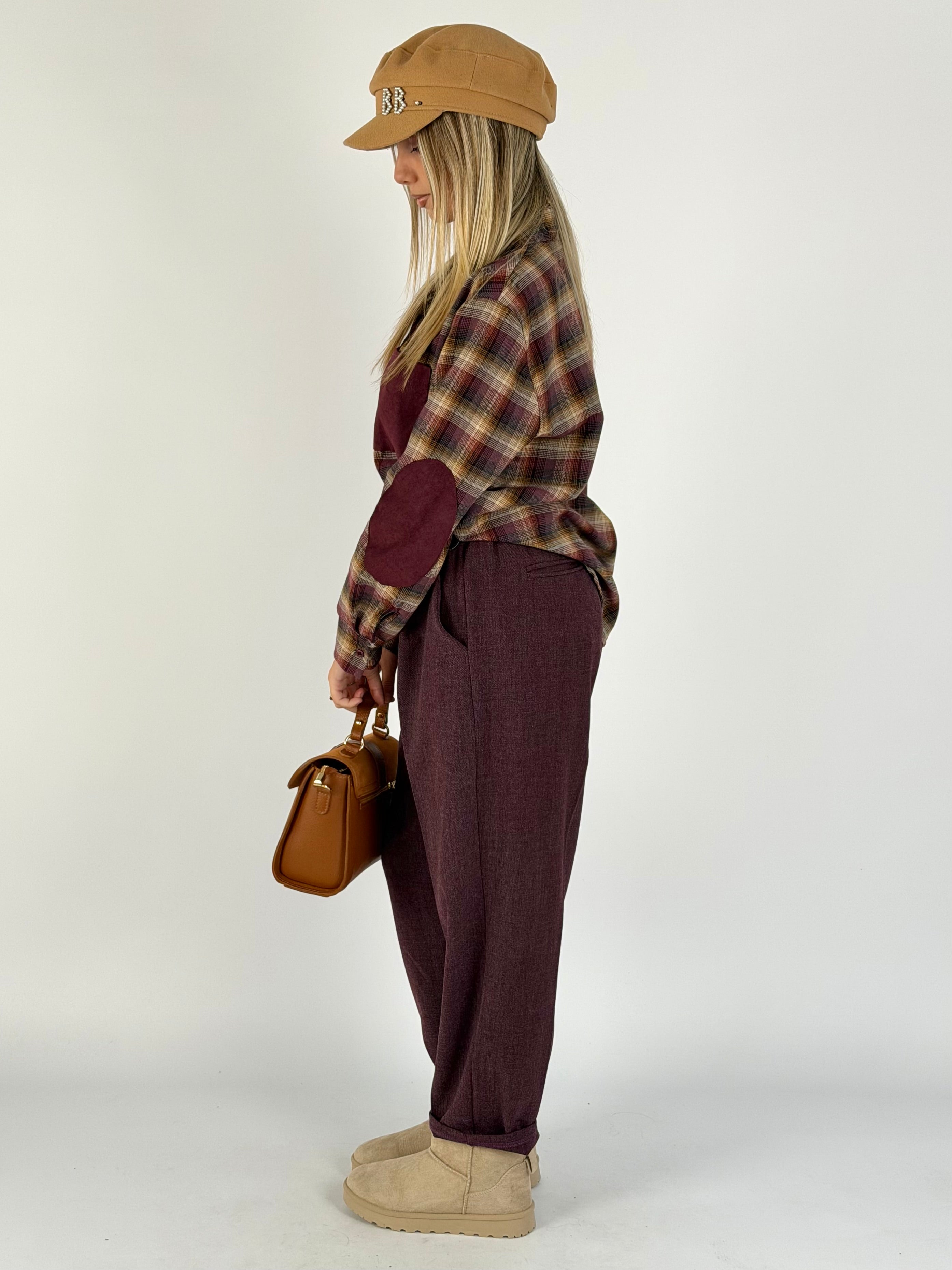 Pantalone Mirea bordeaux