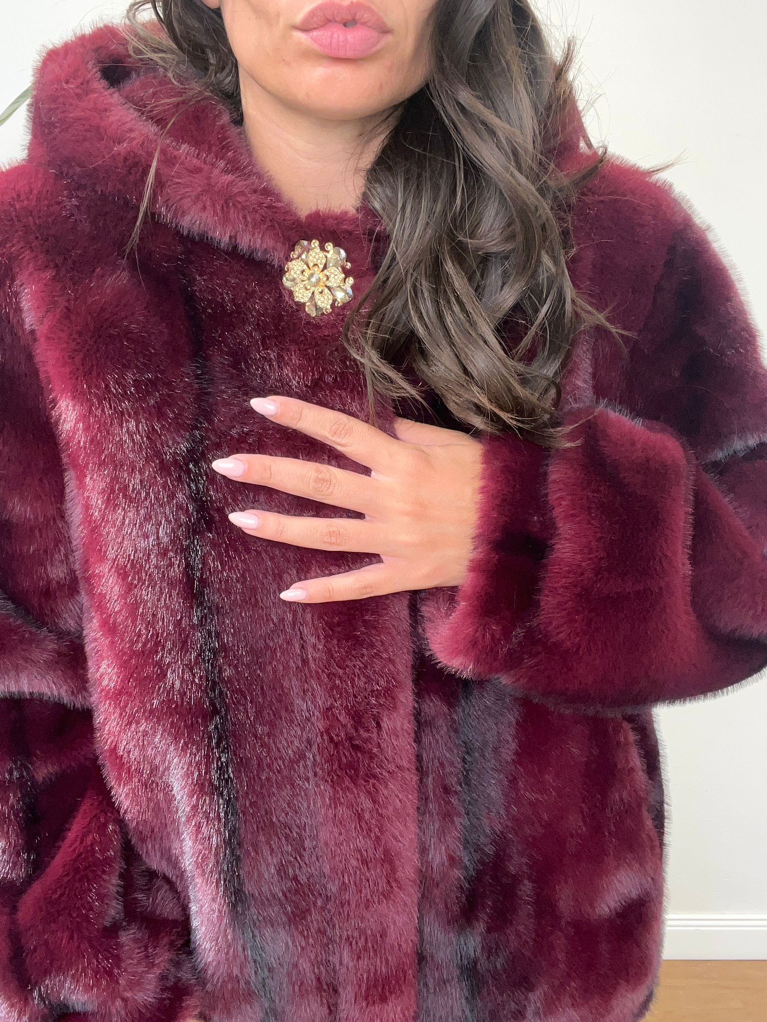 Pelliccia Julia bordeaux