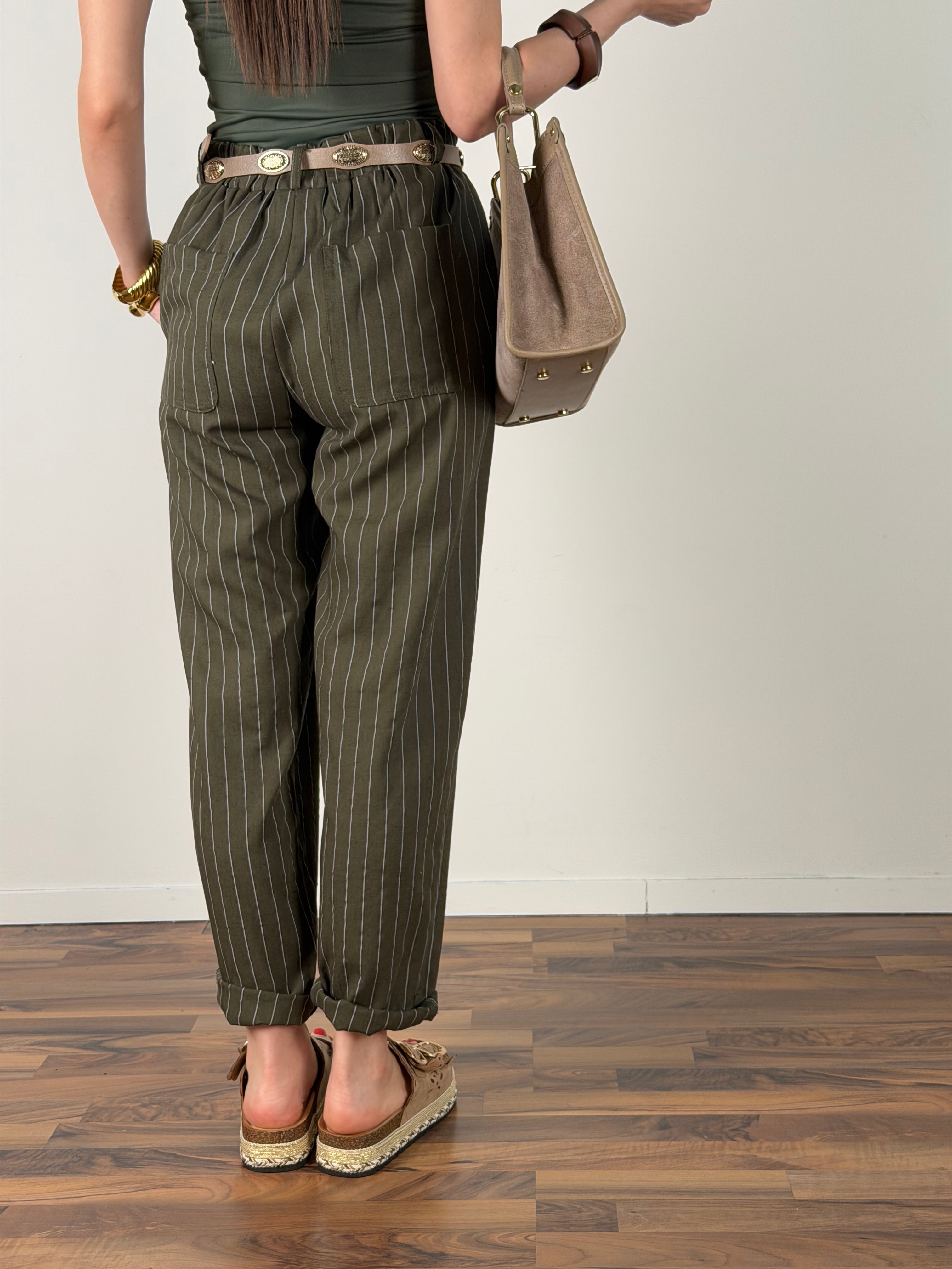 Pantalone David verde