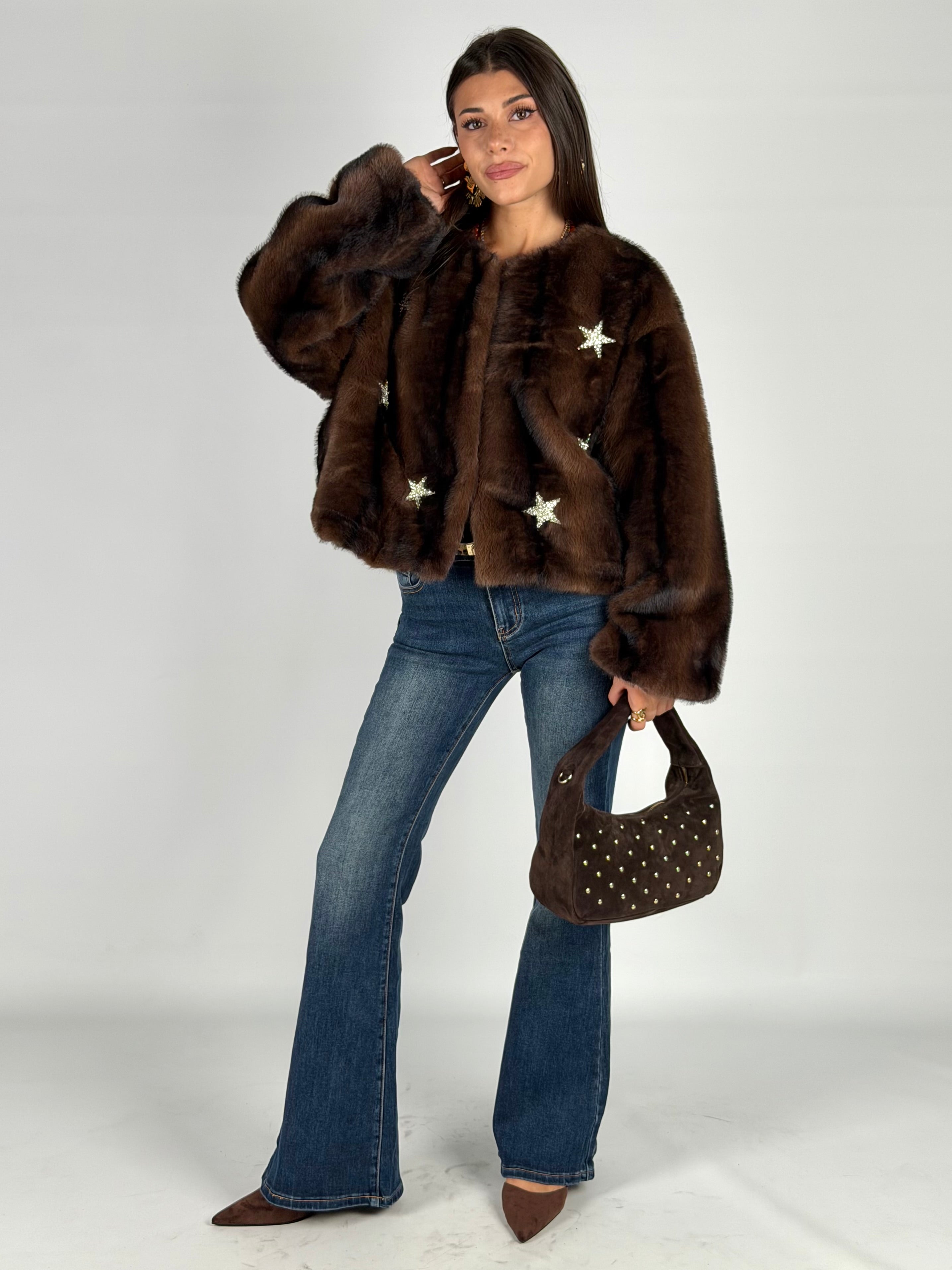 Pelliccia Stelle moro