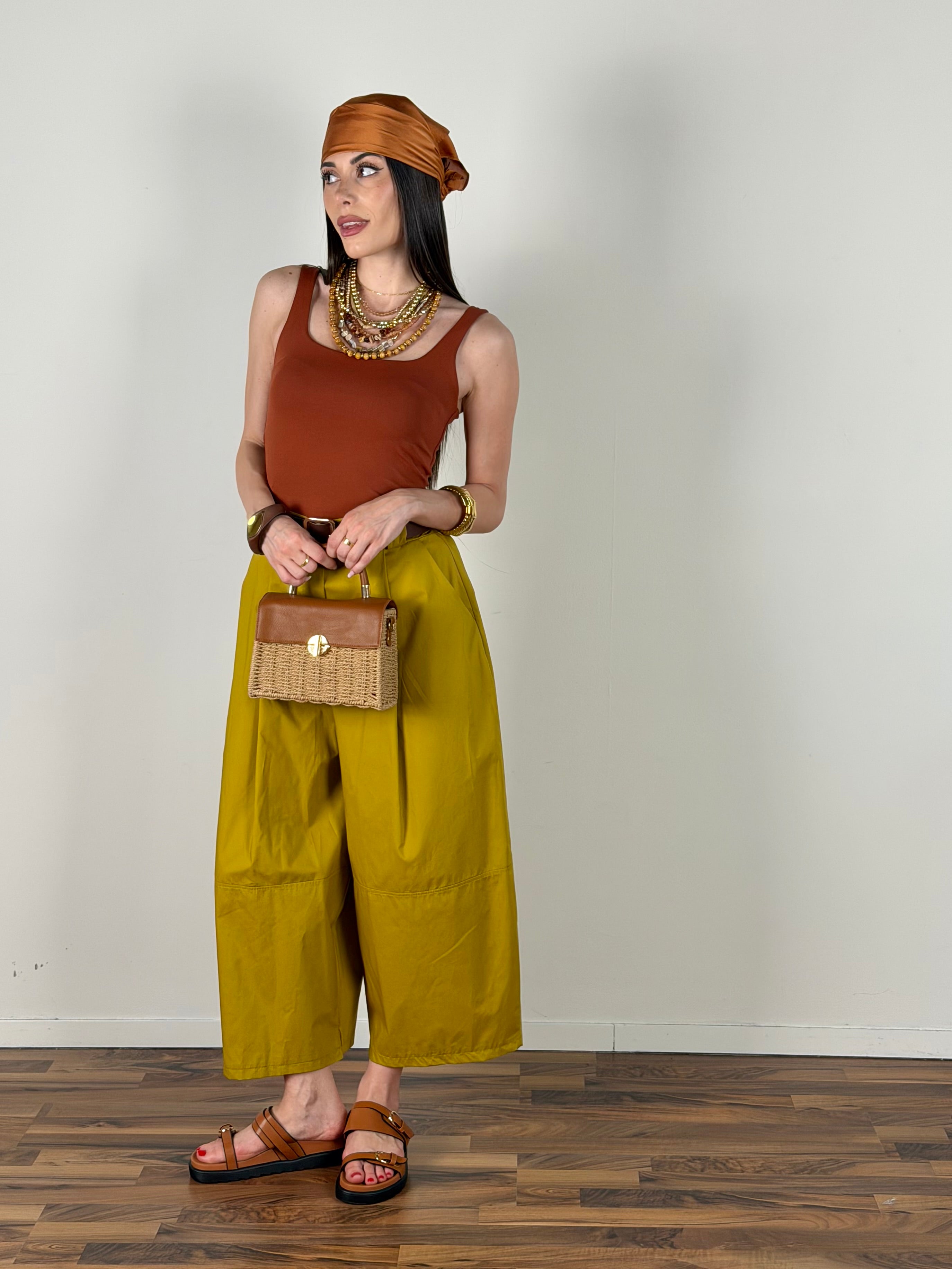 Pantalone Singapore verde