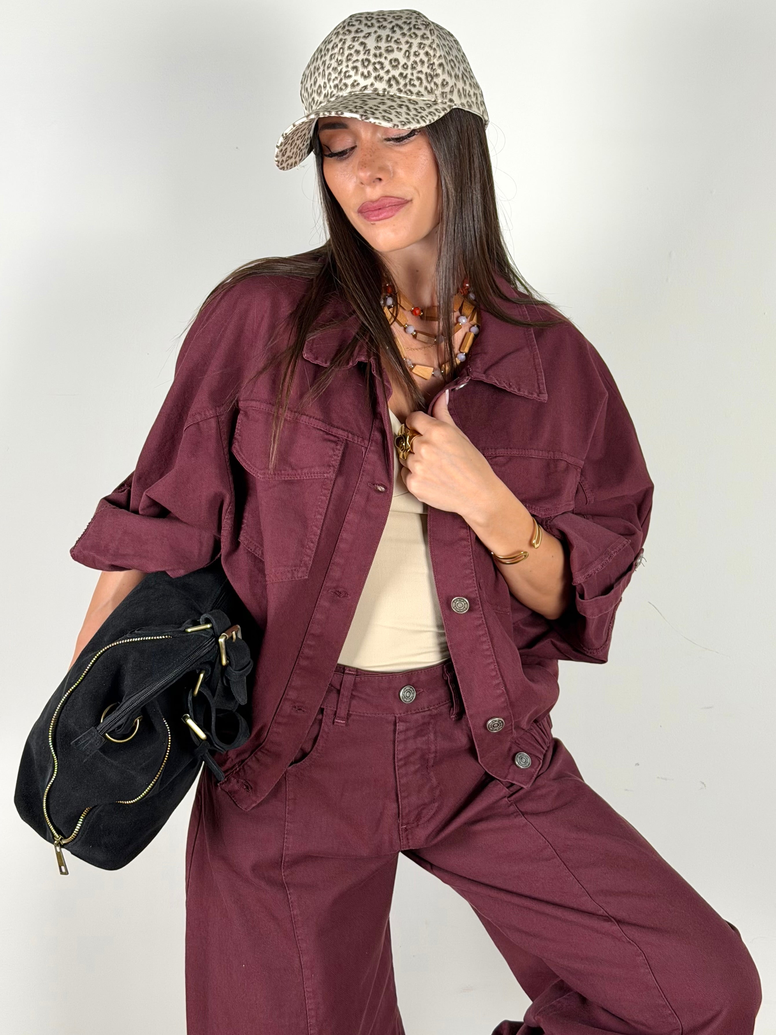 Giubbino Yvon bordeaux