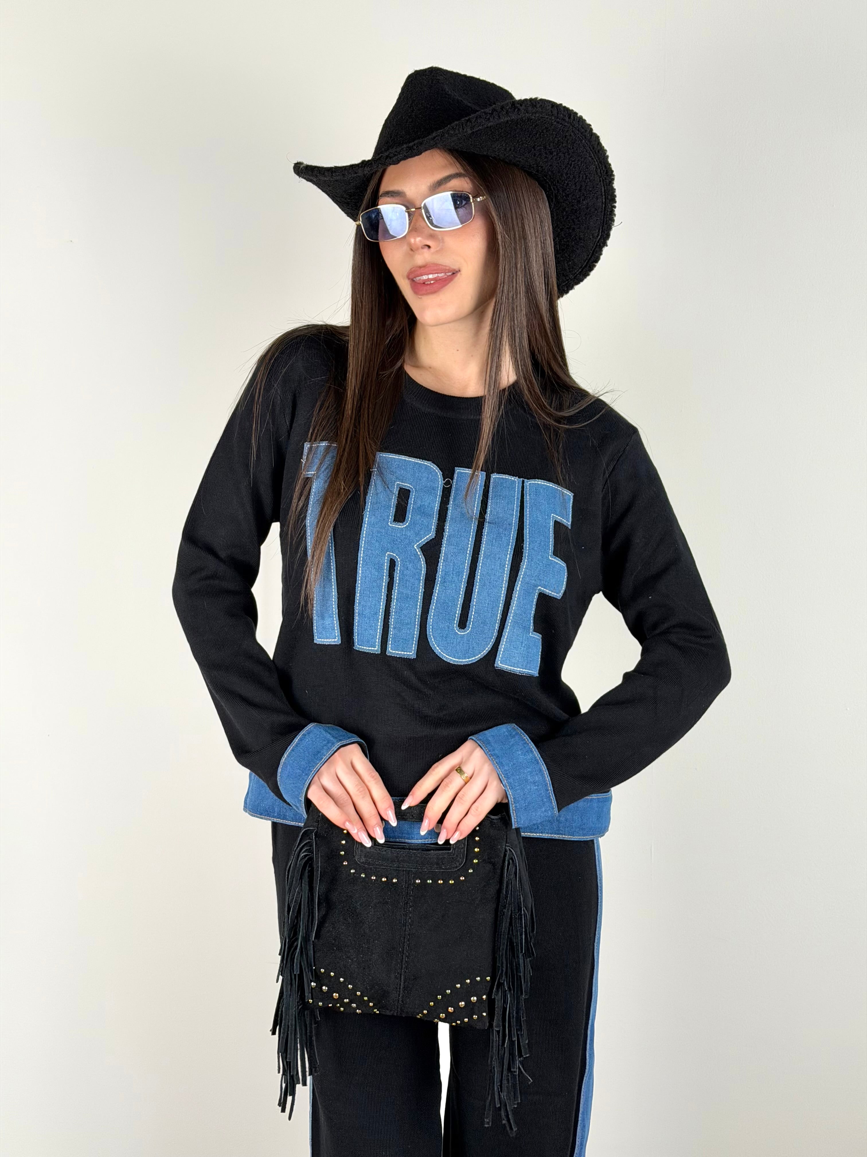 Tuta sportiva true nera