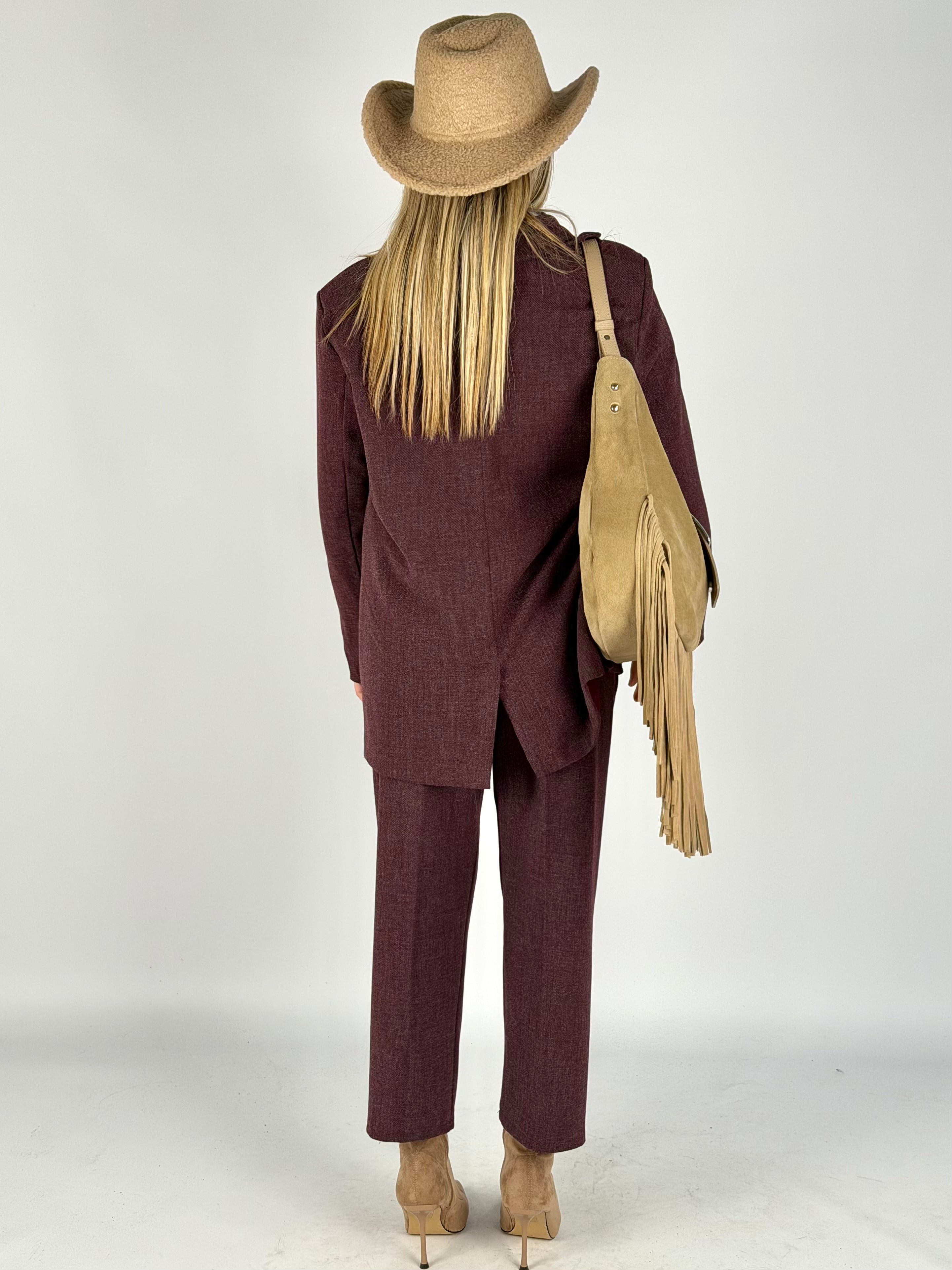 Pantalone completo Dafne bordeaux