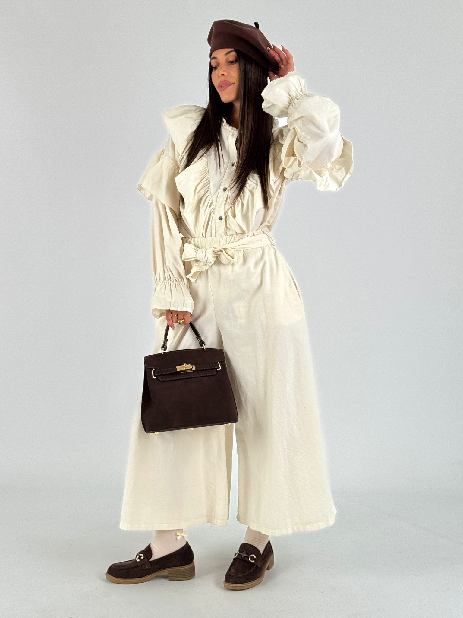 Camicia valencia beige