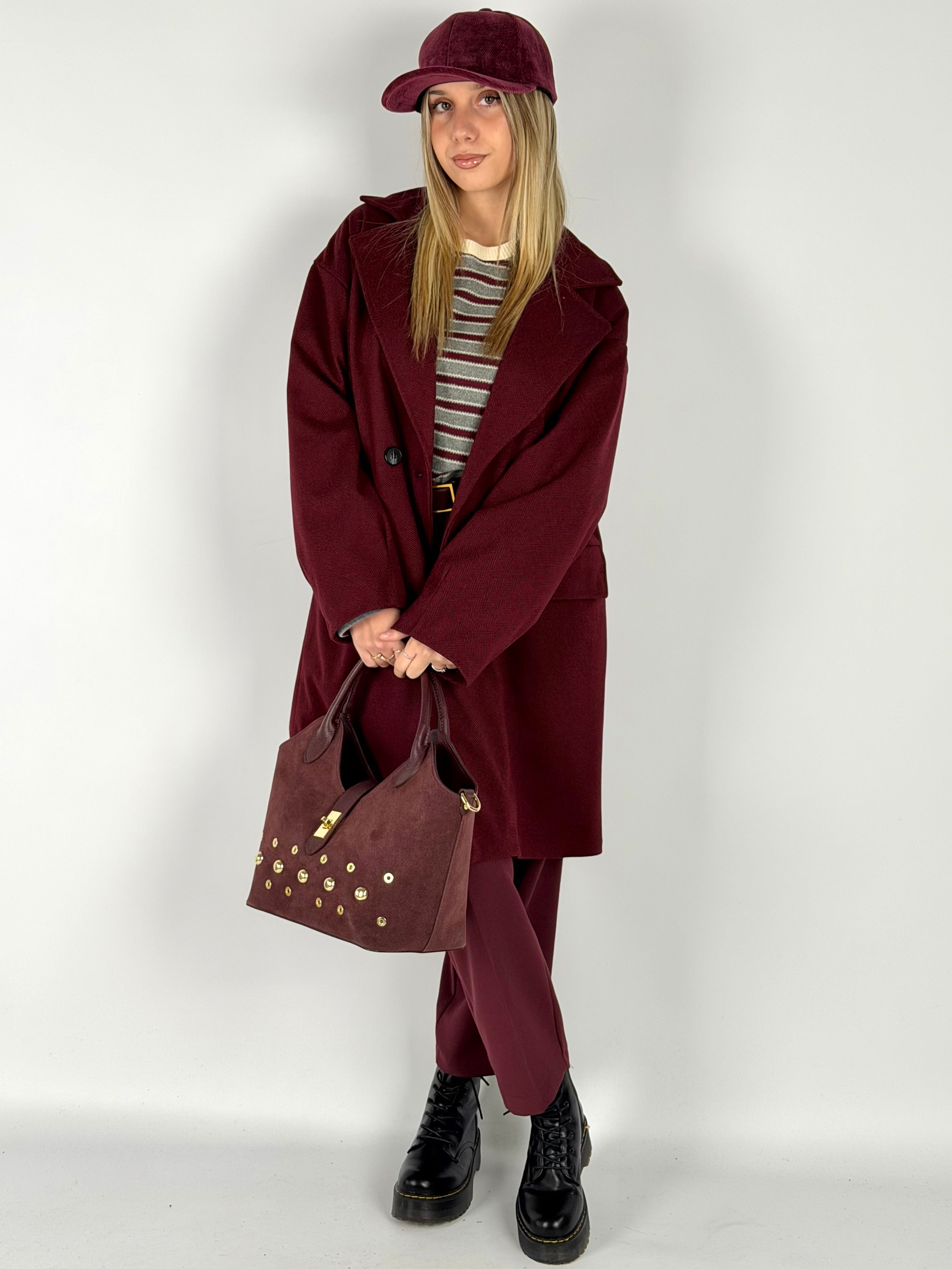 Cappotto Cloud Bordeaux