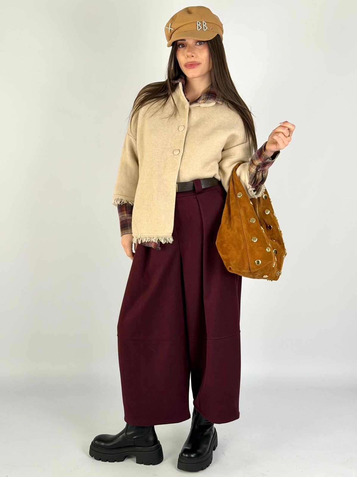 Pantalone Mulan bordeaux