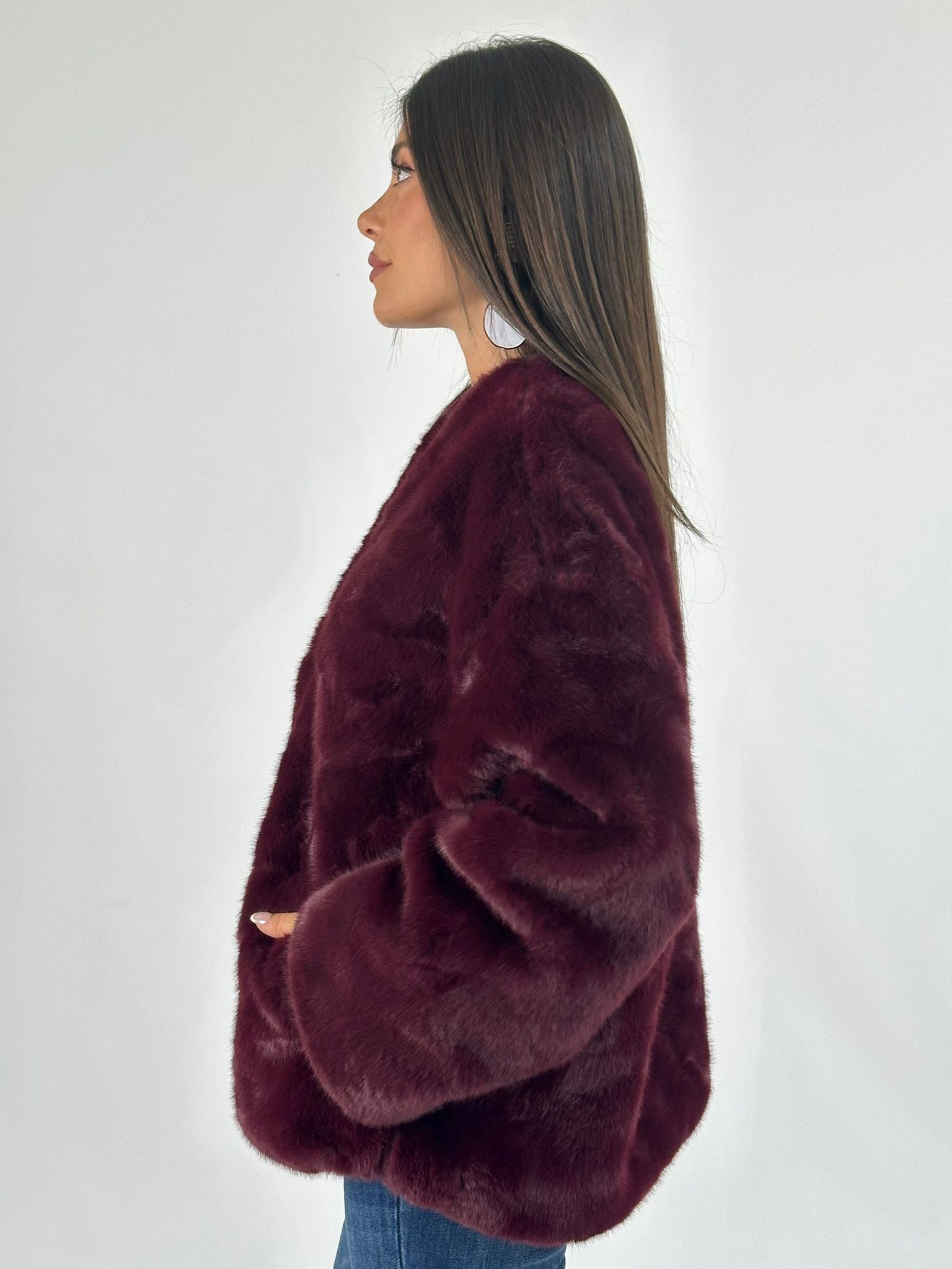 Pelliccia Marika bordeaux