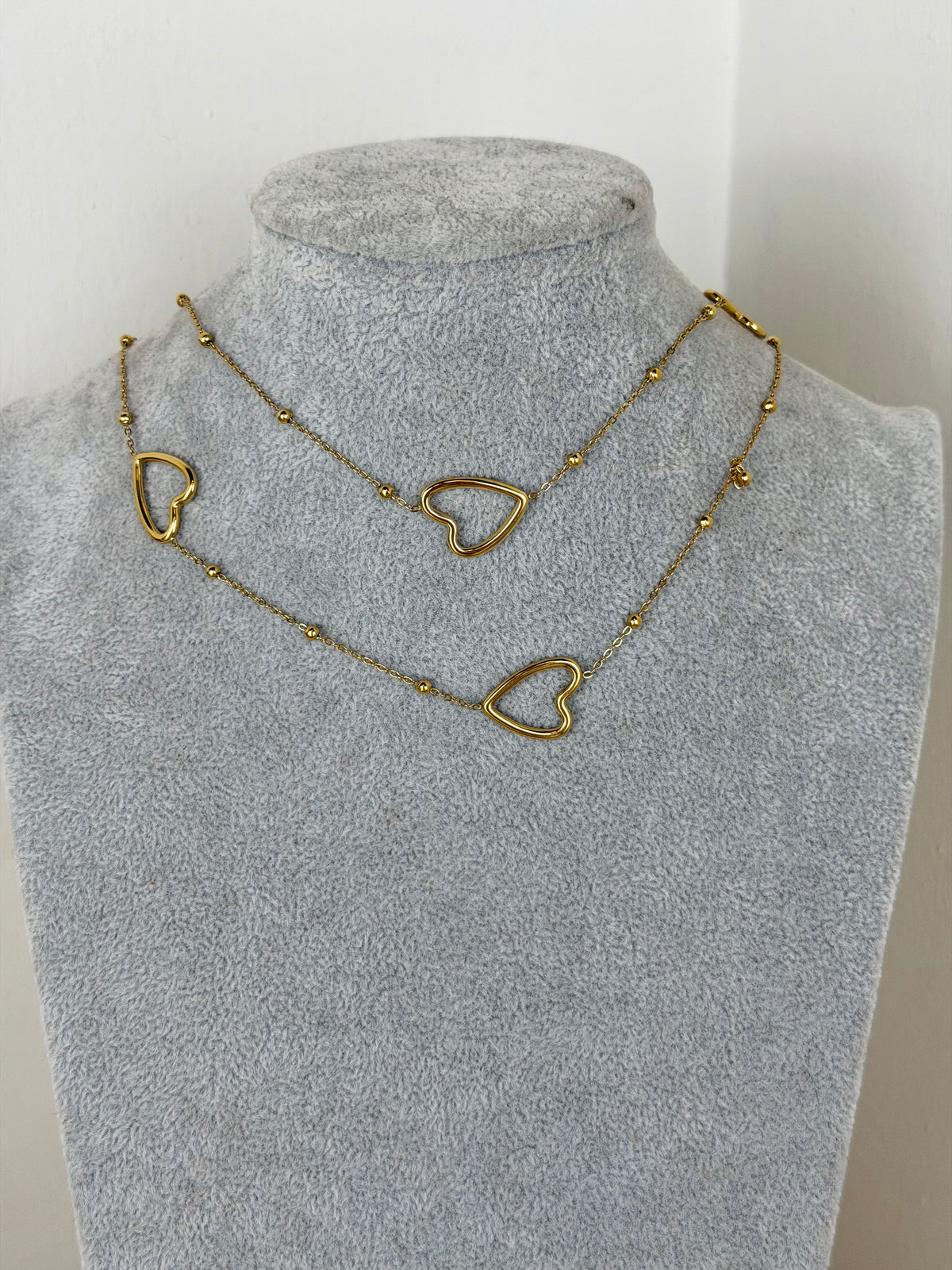 Collana doppio filo - collezione cuori
