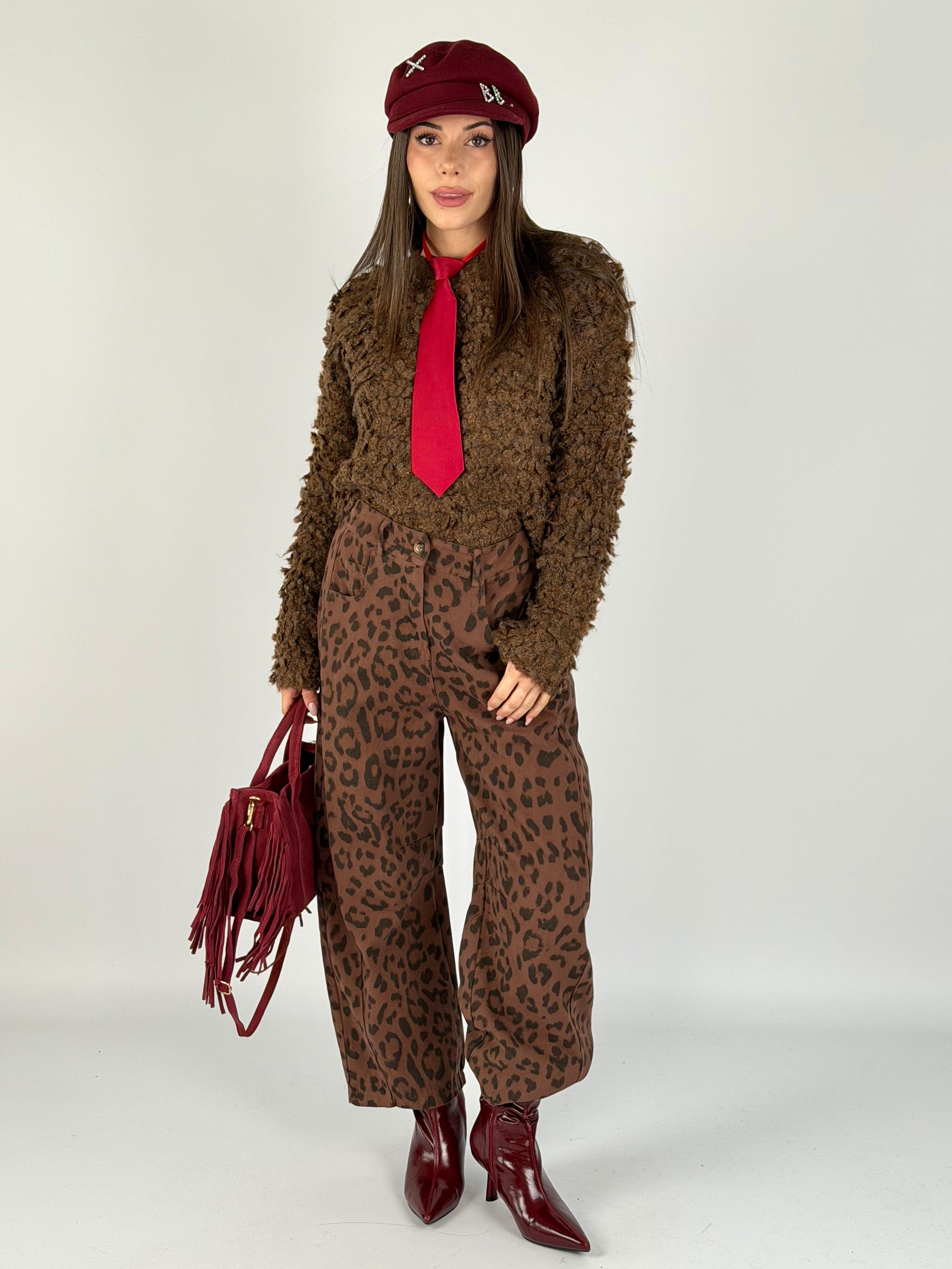Pantalone Leopard moro