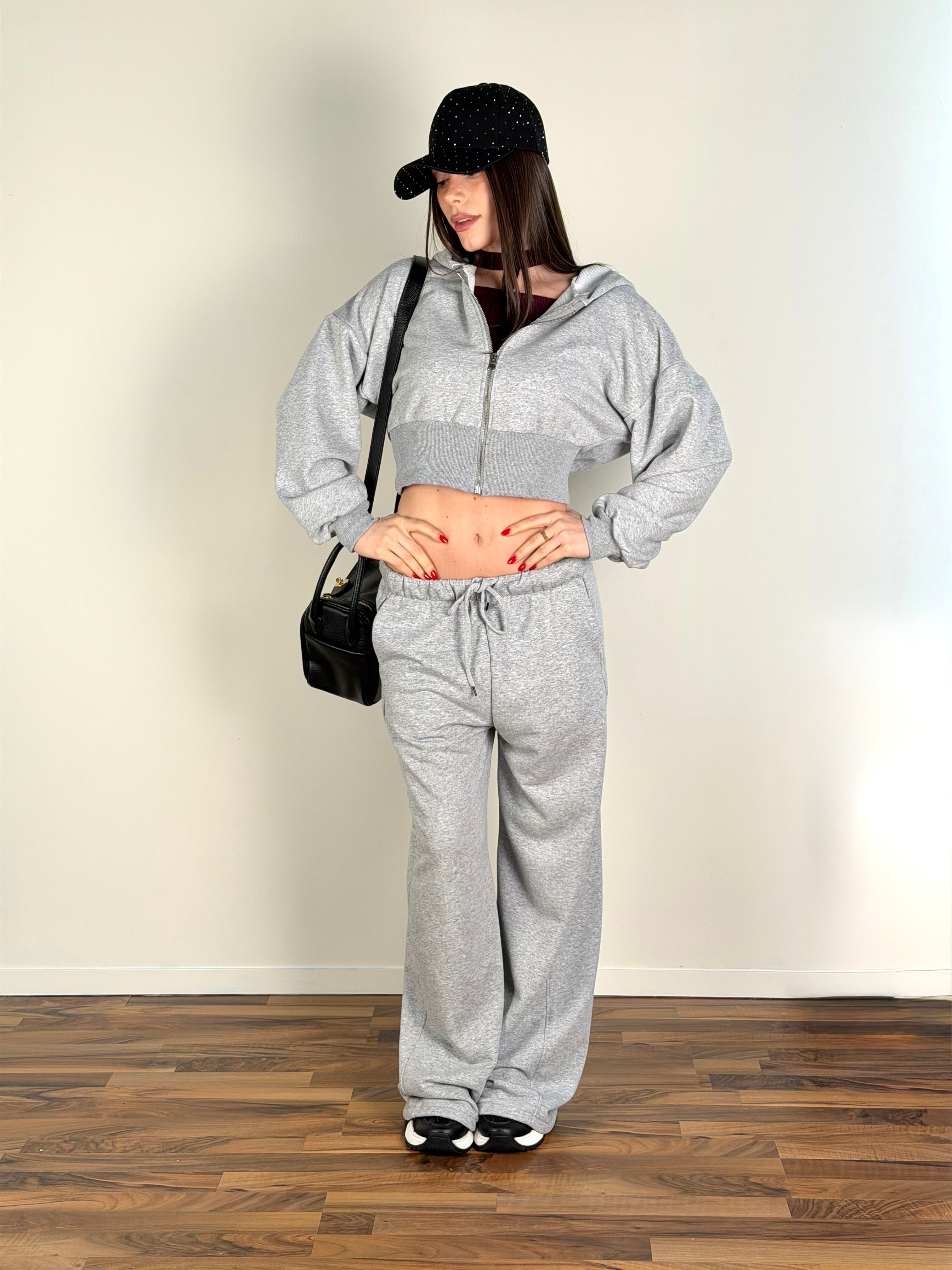 Felpa tuta sportiva City grigio