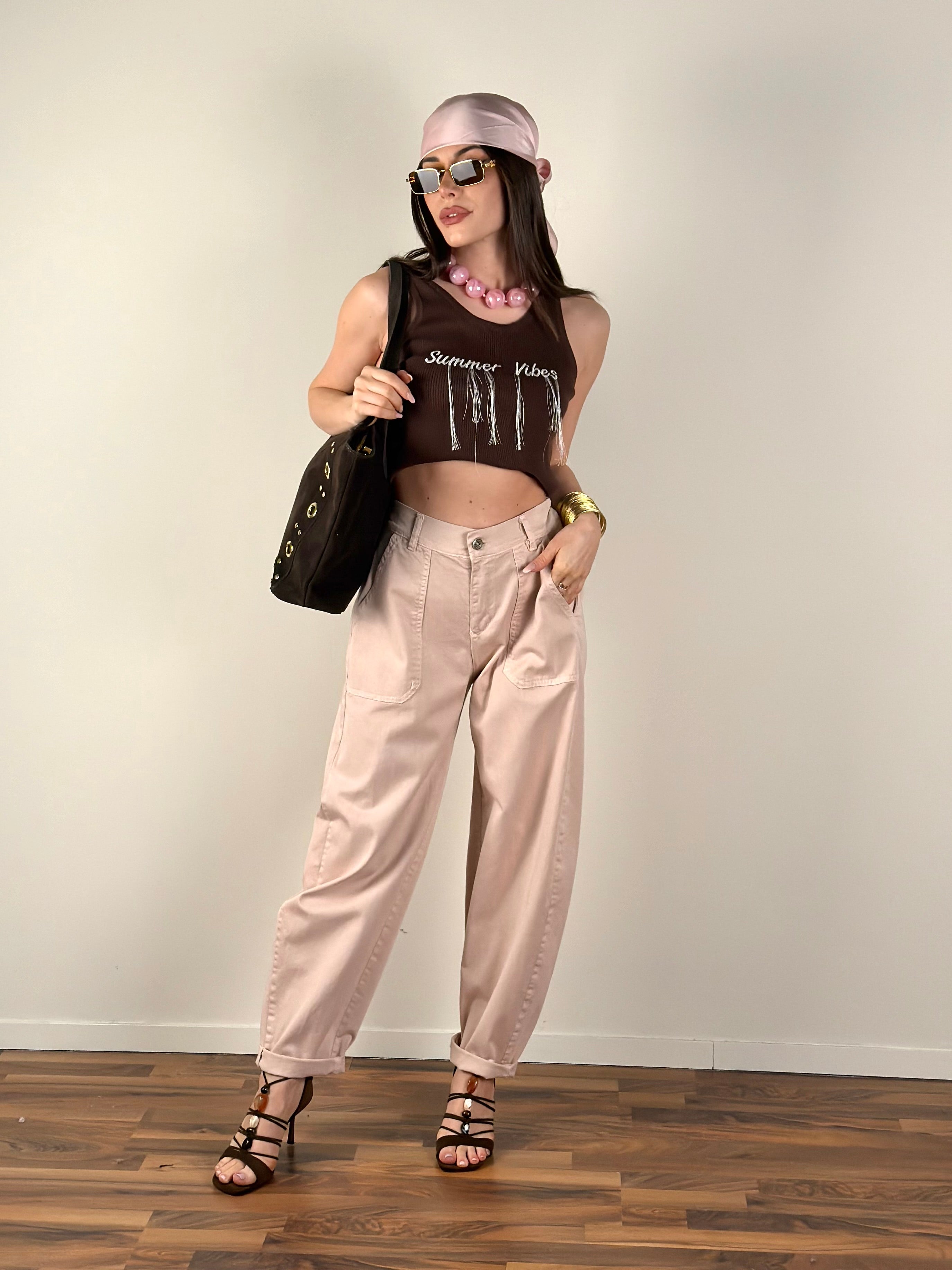 Pantalone Vibes rosa