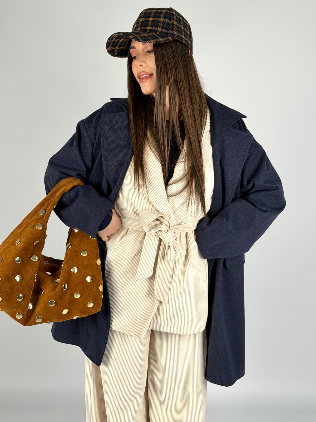 Cappotto bonton blu