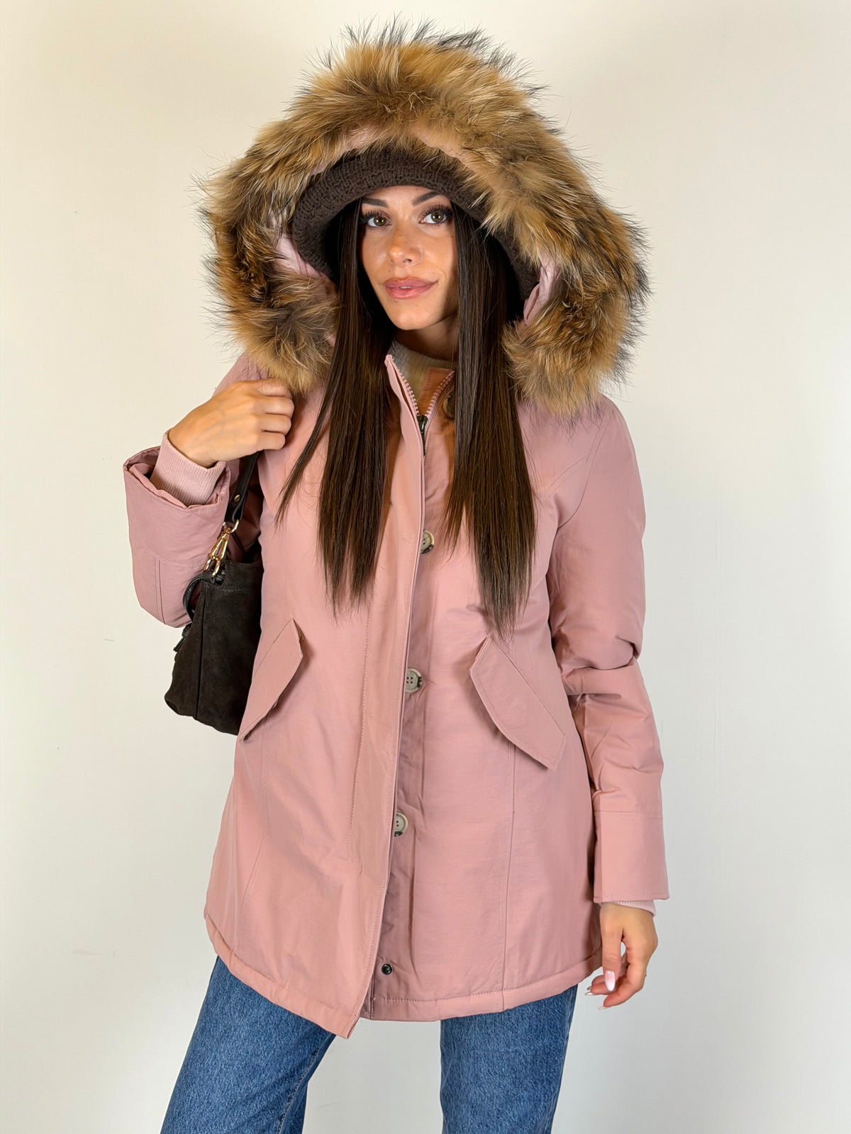 Parka rosa