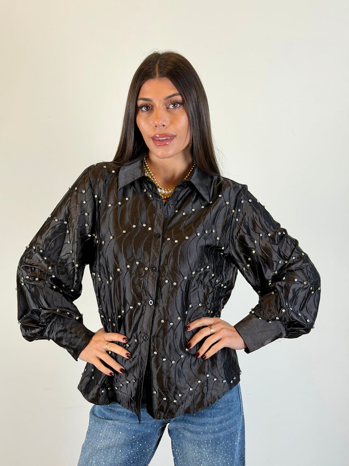 Camicia Stellata nera