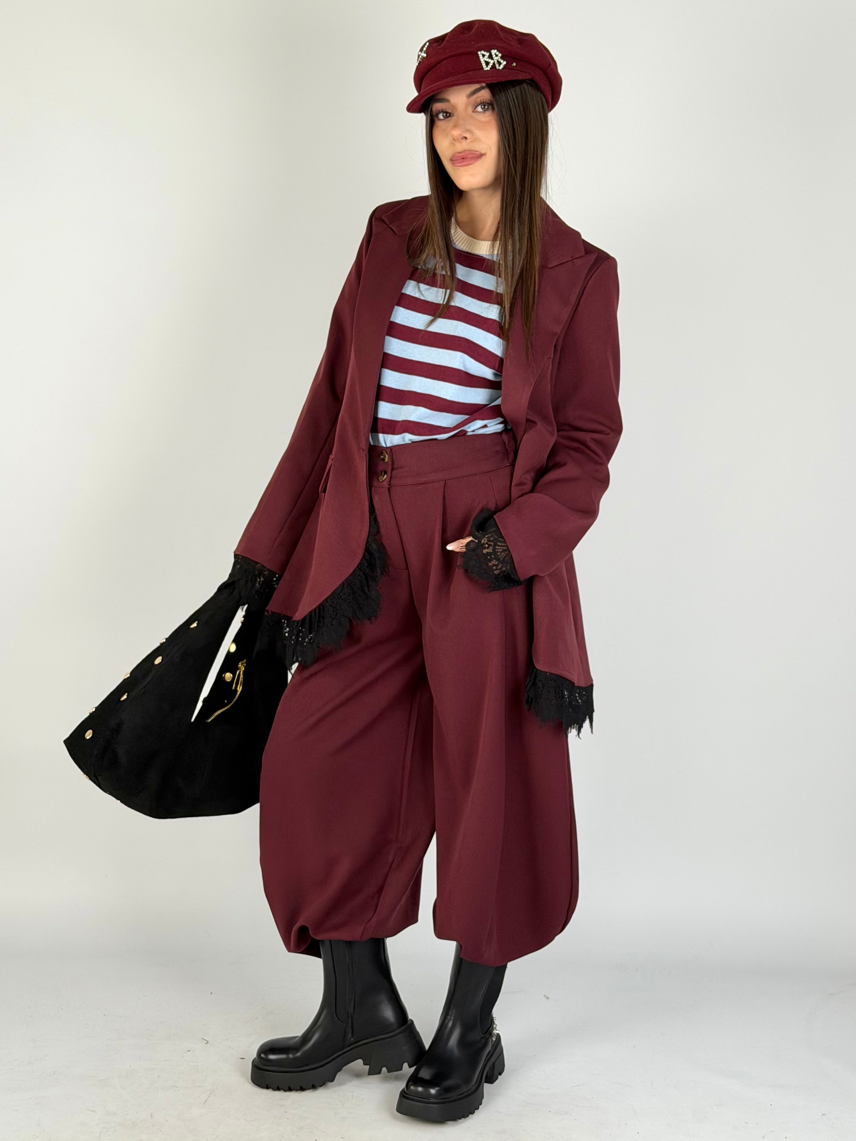 Giacca parigina bordeaux