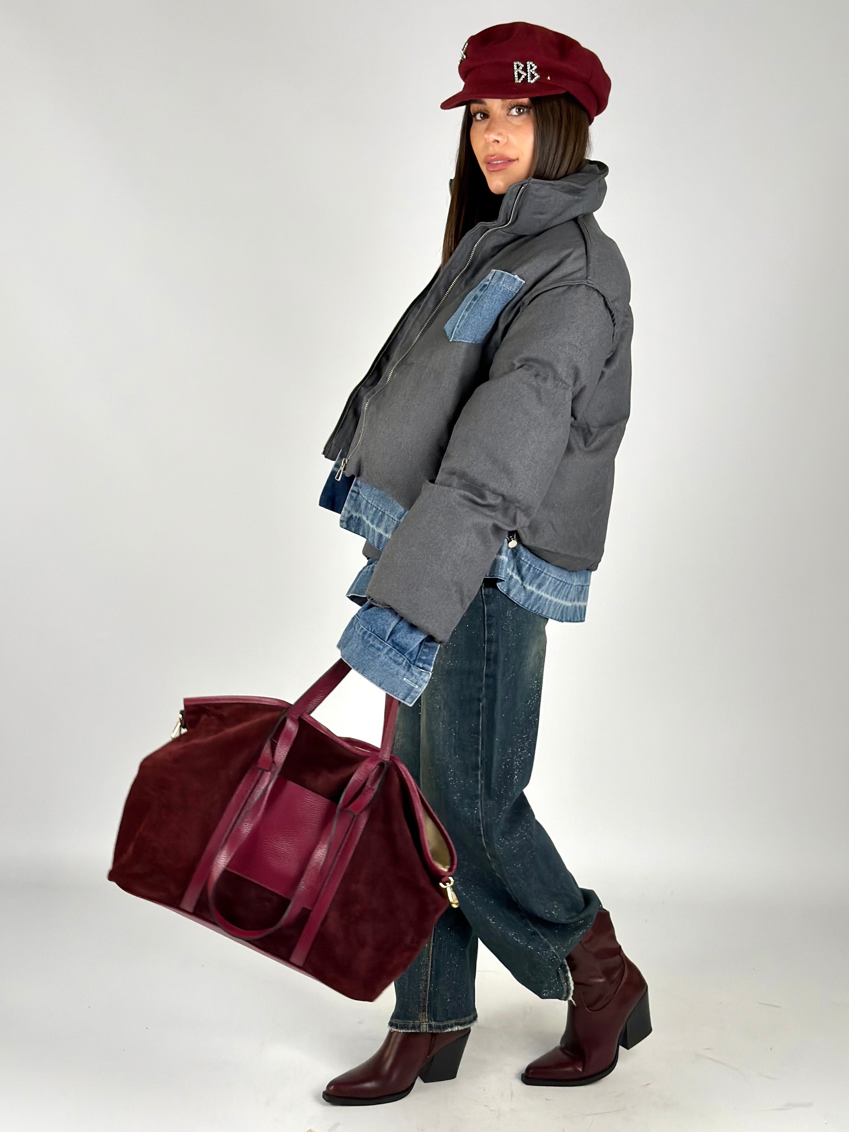 Piumino Mabel grigio