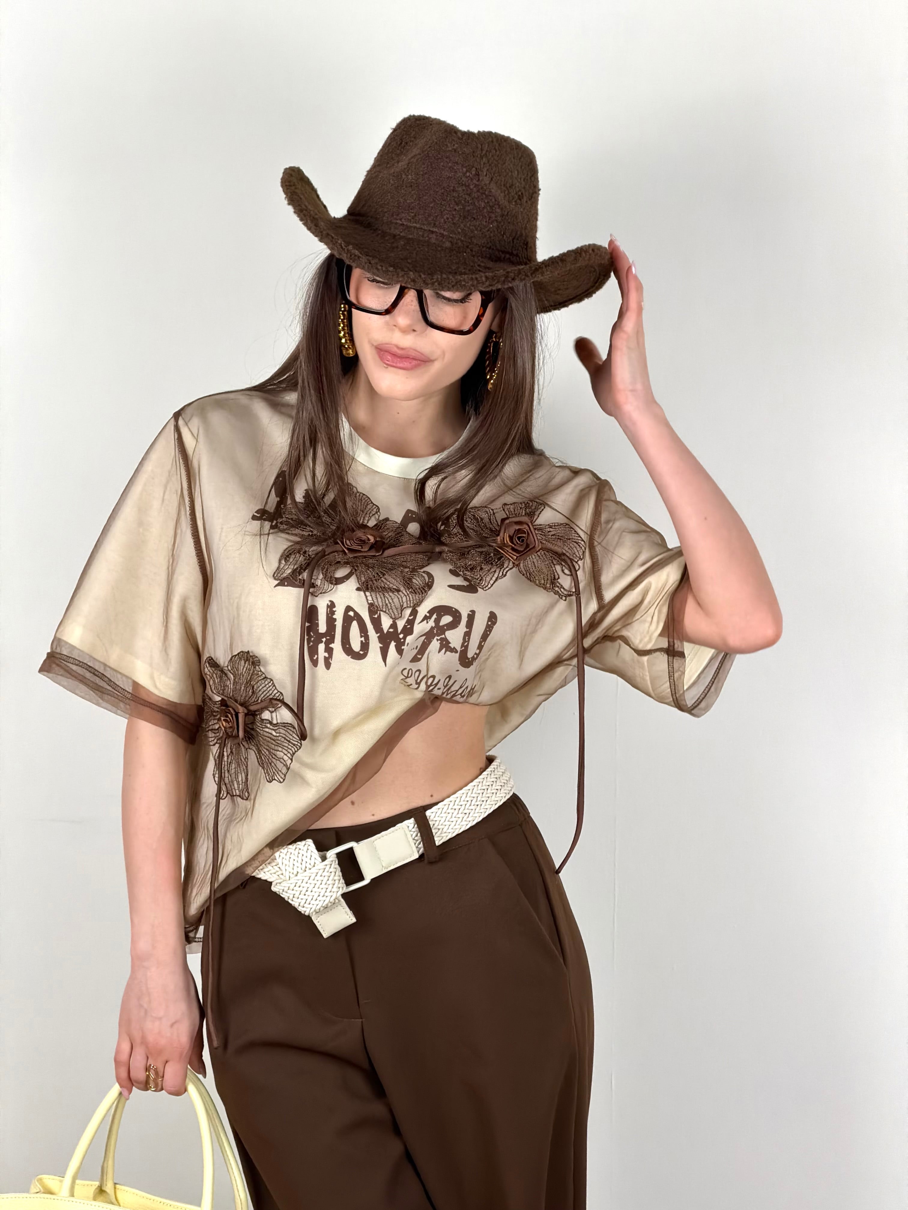 T-shirt Flower effect moro