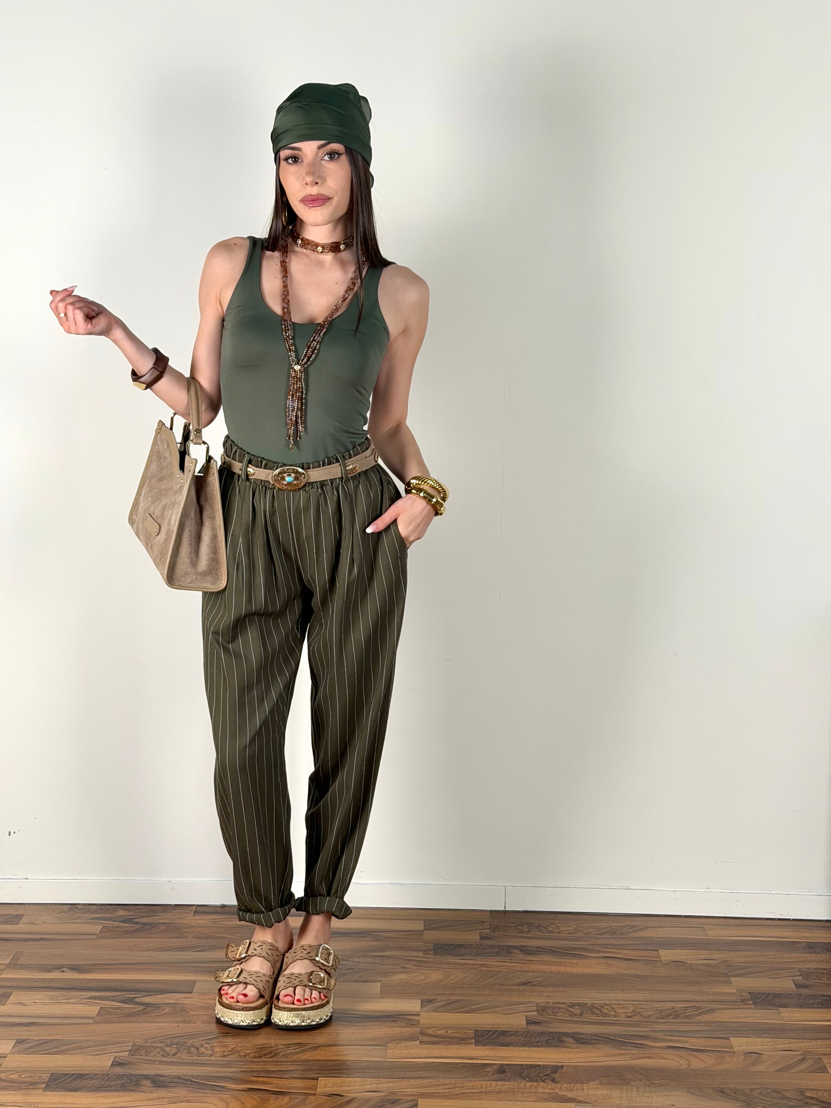 Pantalone David verde