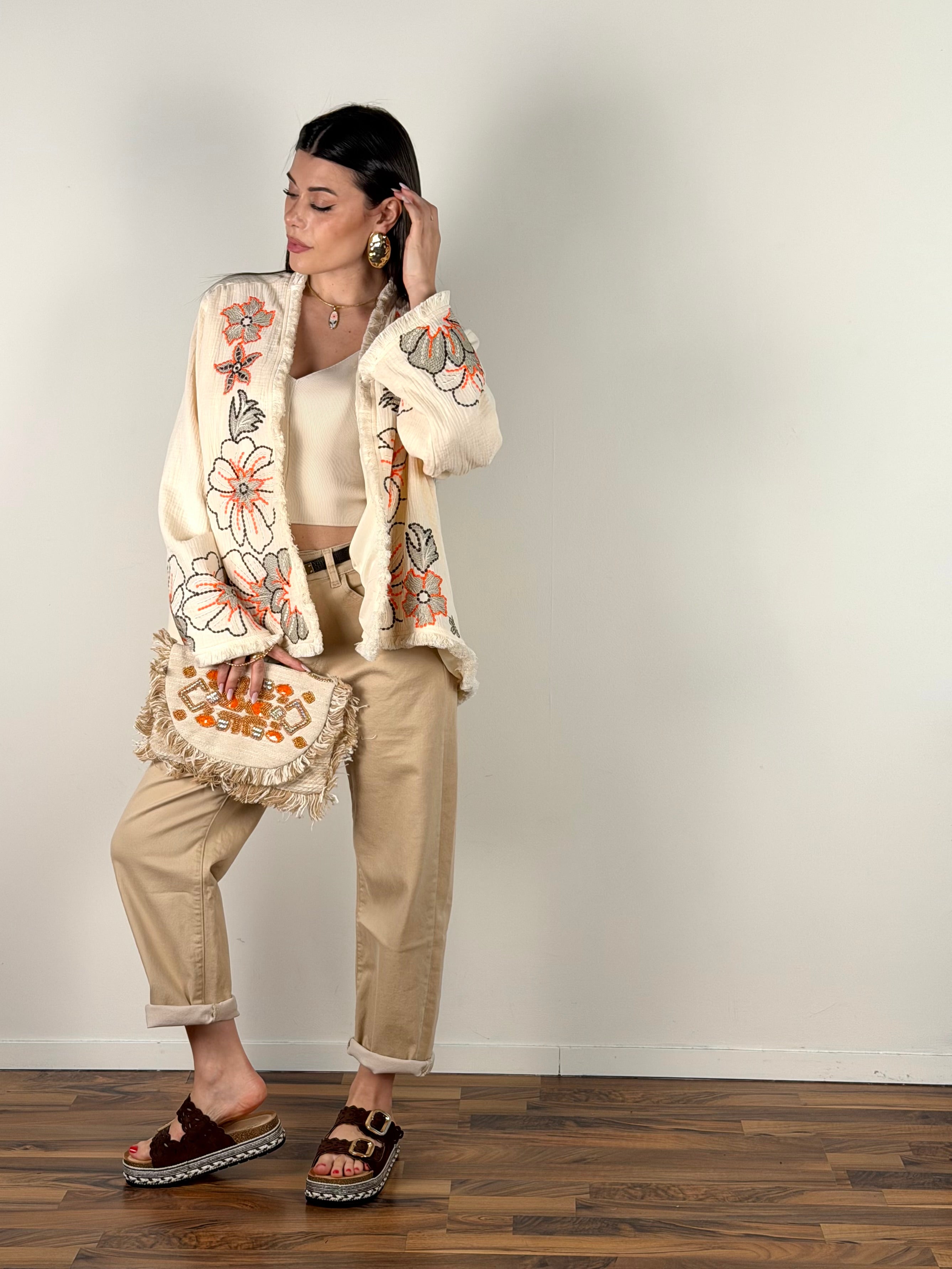 Cardigan Cassiopea arancione