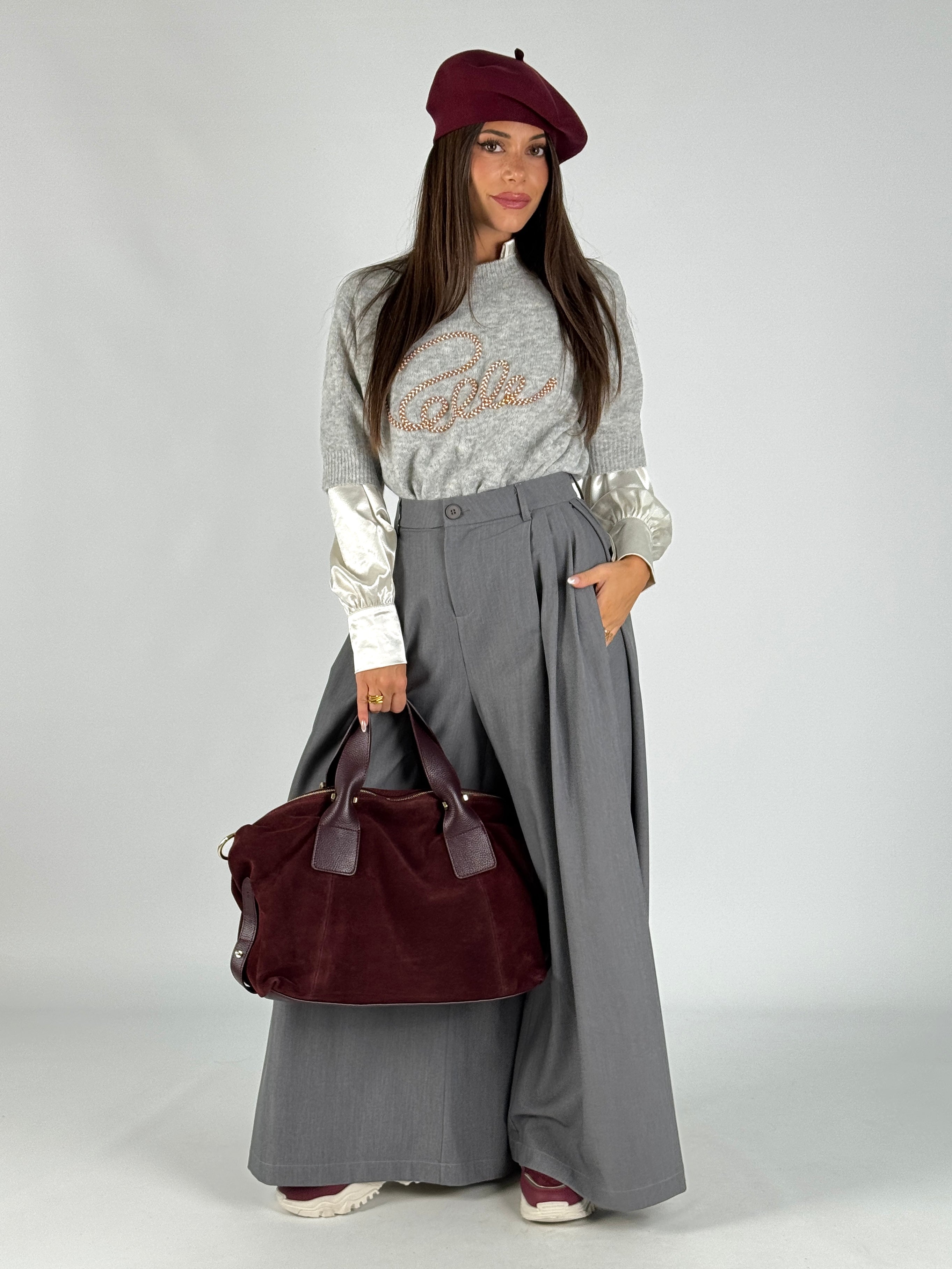 Pantalone Belle grigio