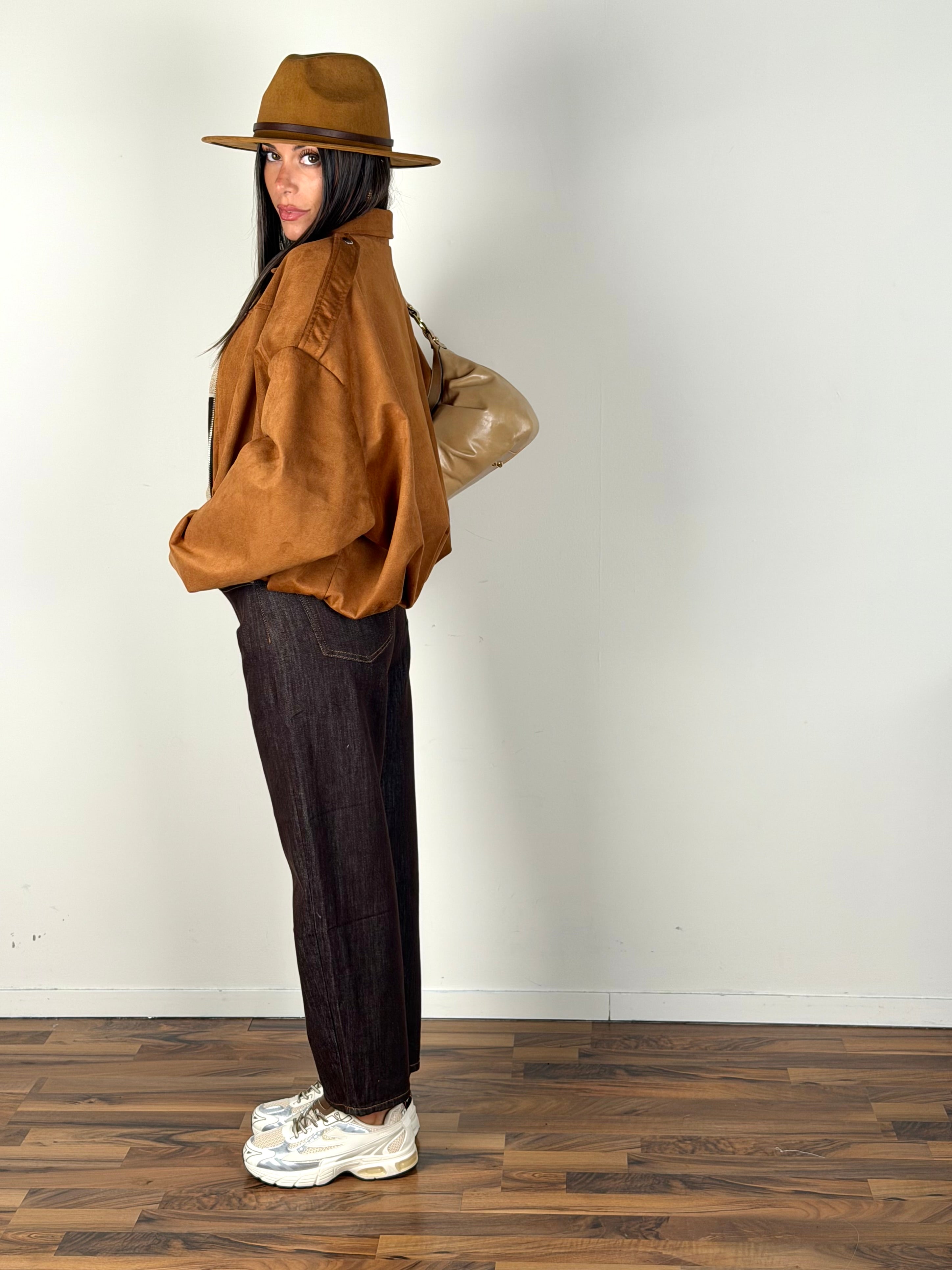 Bomber scamosciato Clelia coccio